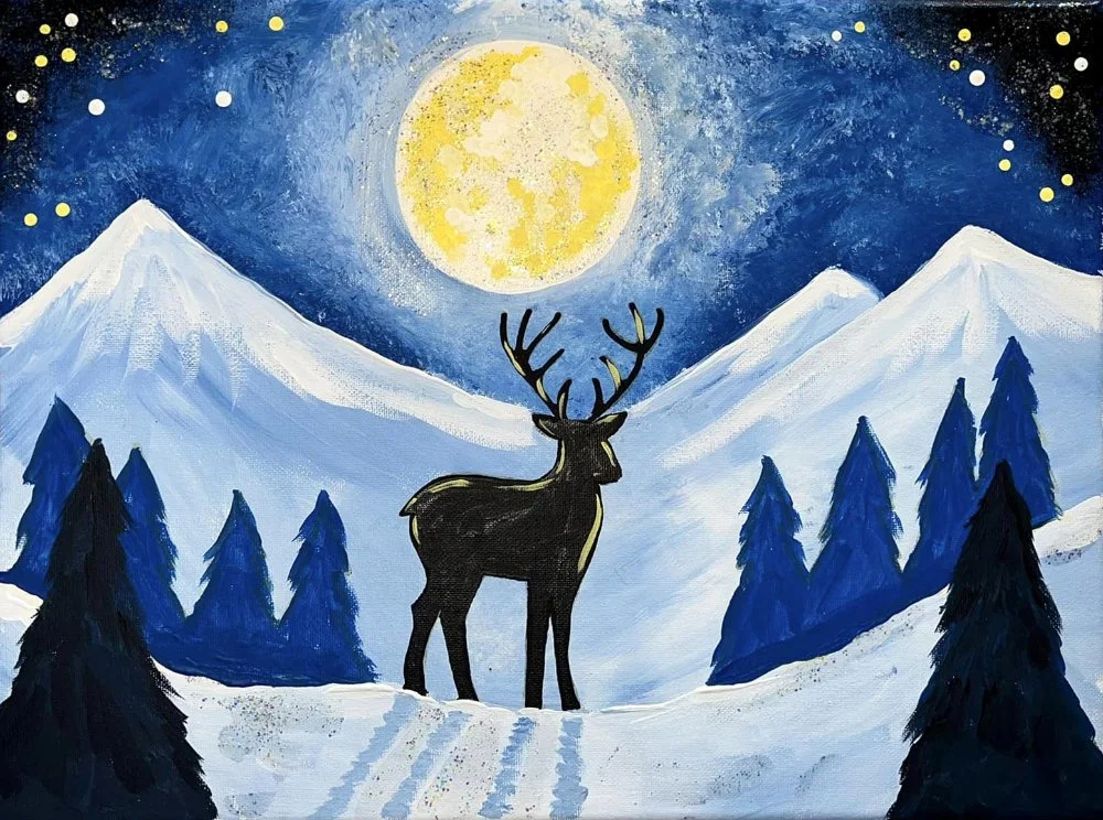 Enchanted Evening Deer Paint Kit