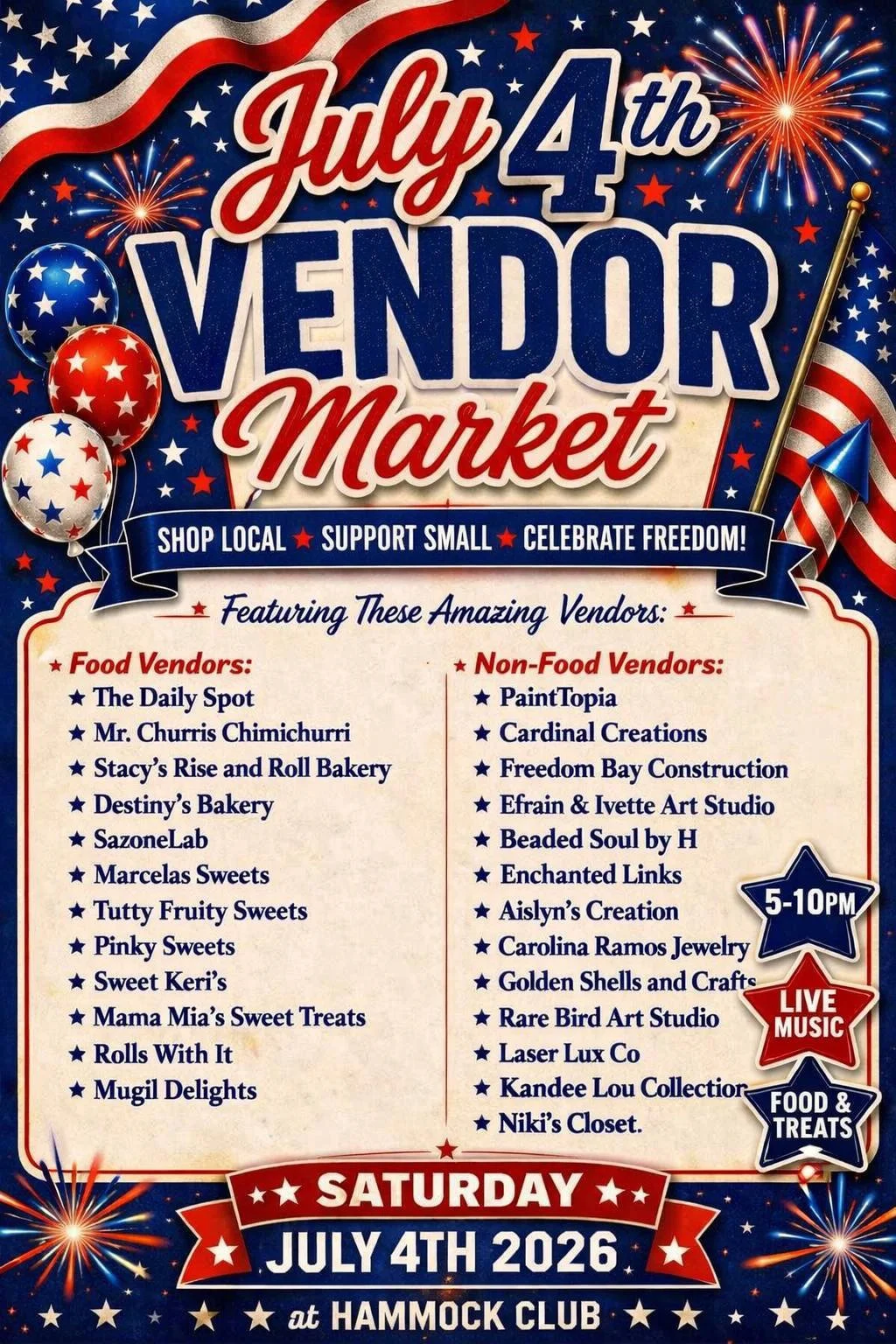 July 4th Vendor Market