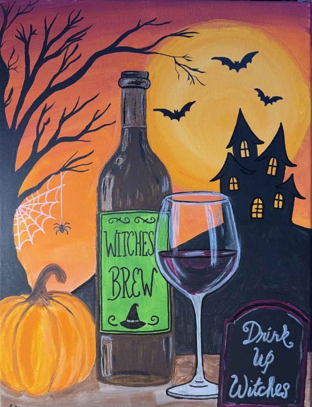 🍷🎃 Witches’ Brew Paint & Sip Night at Armature Works