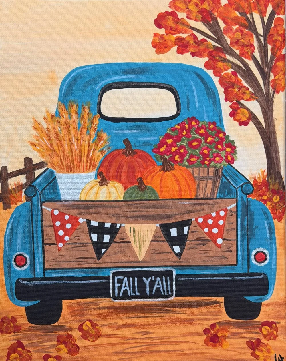 Fall Paint & Sip: "Harvest Haul" at Armature Works