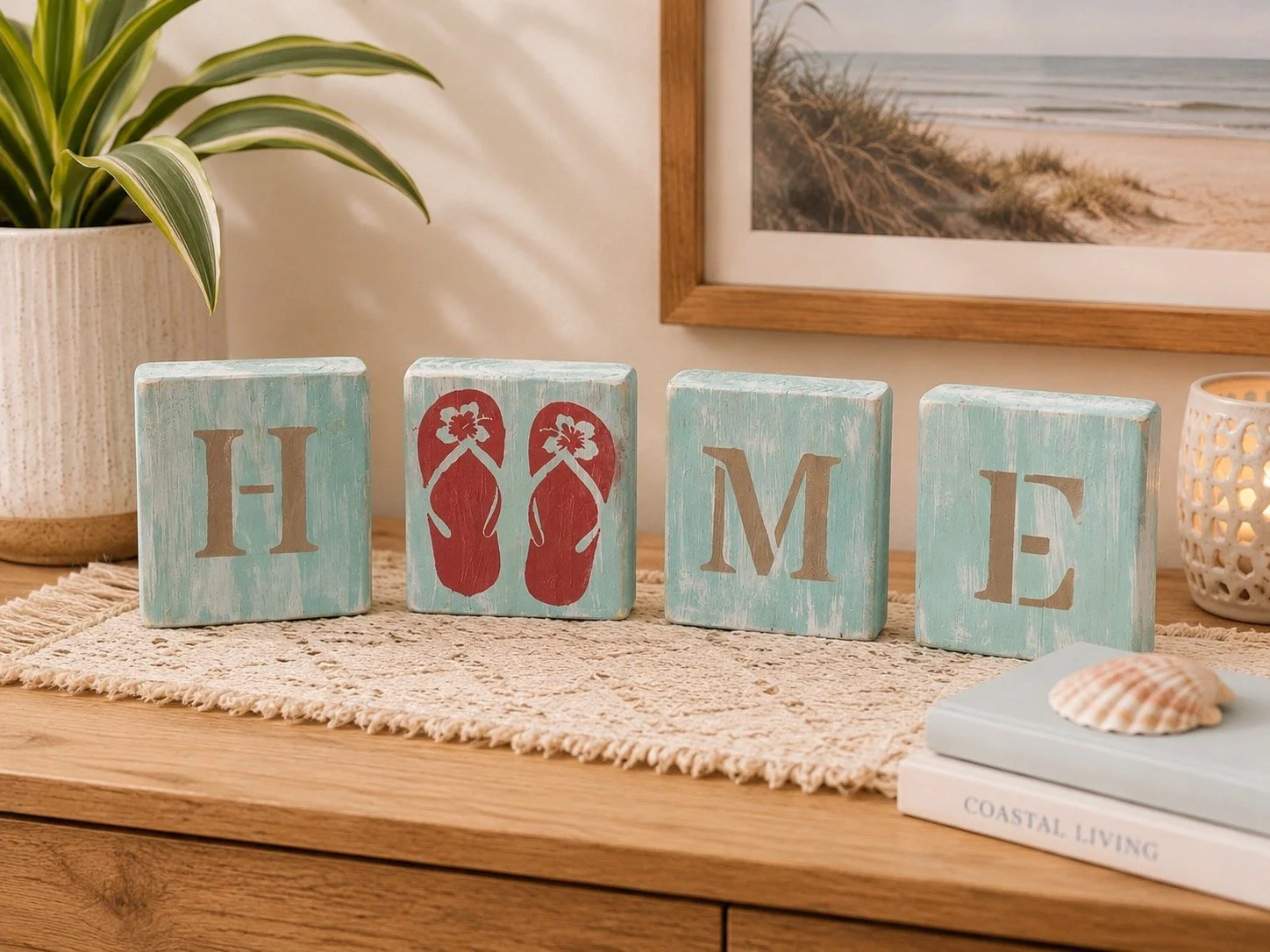 Beach Vibes Flip Block Craft Kit