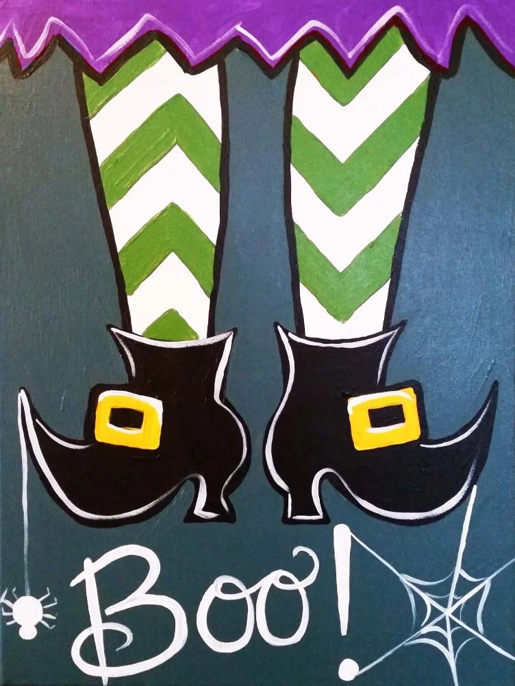 Witch's Legs Paint Party Kit