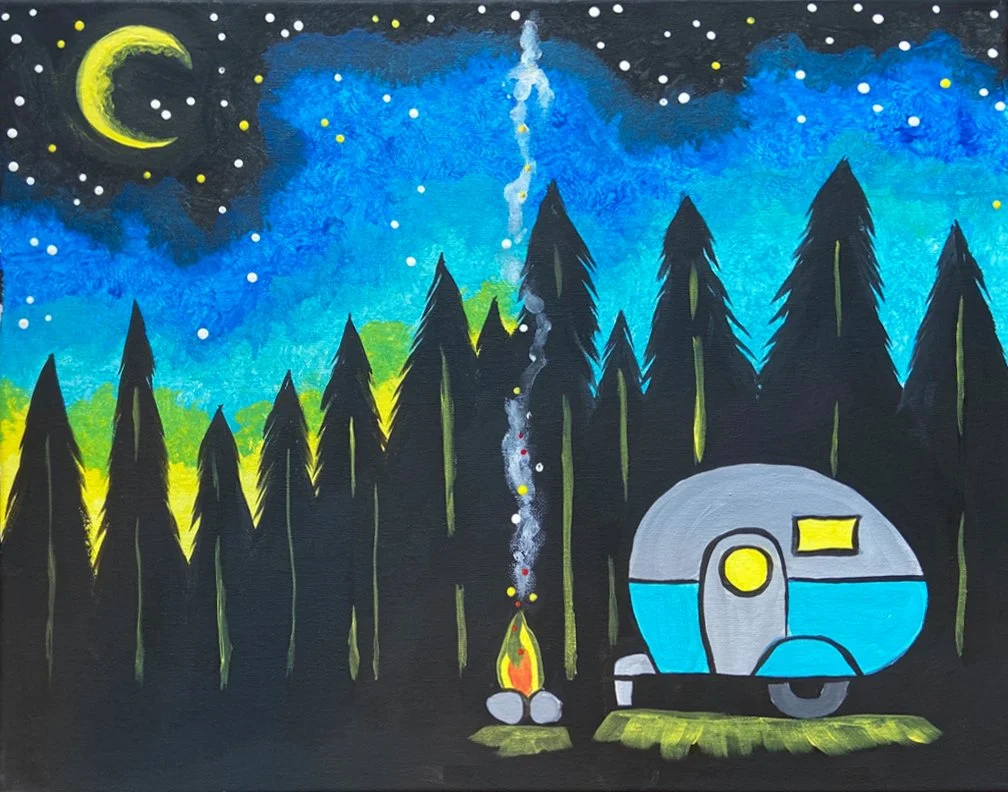 Moonlit Forest Escape Painting Kit