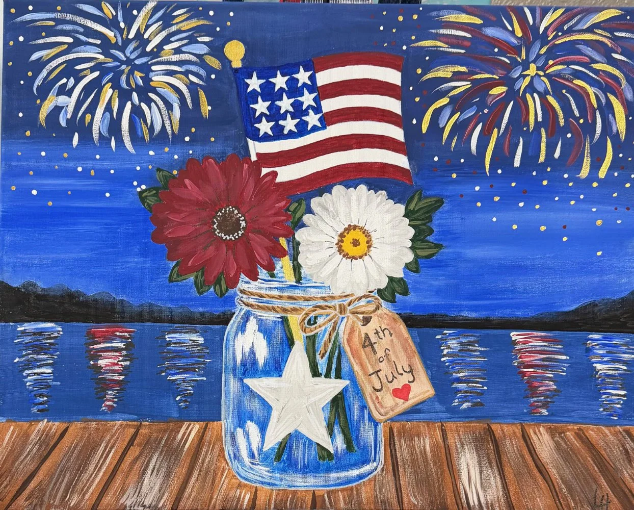 Patriotic Dasies