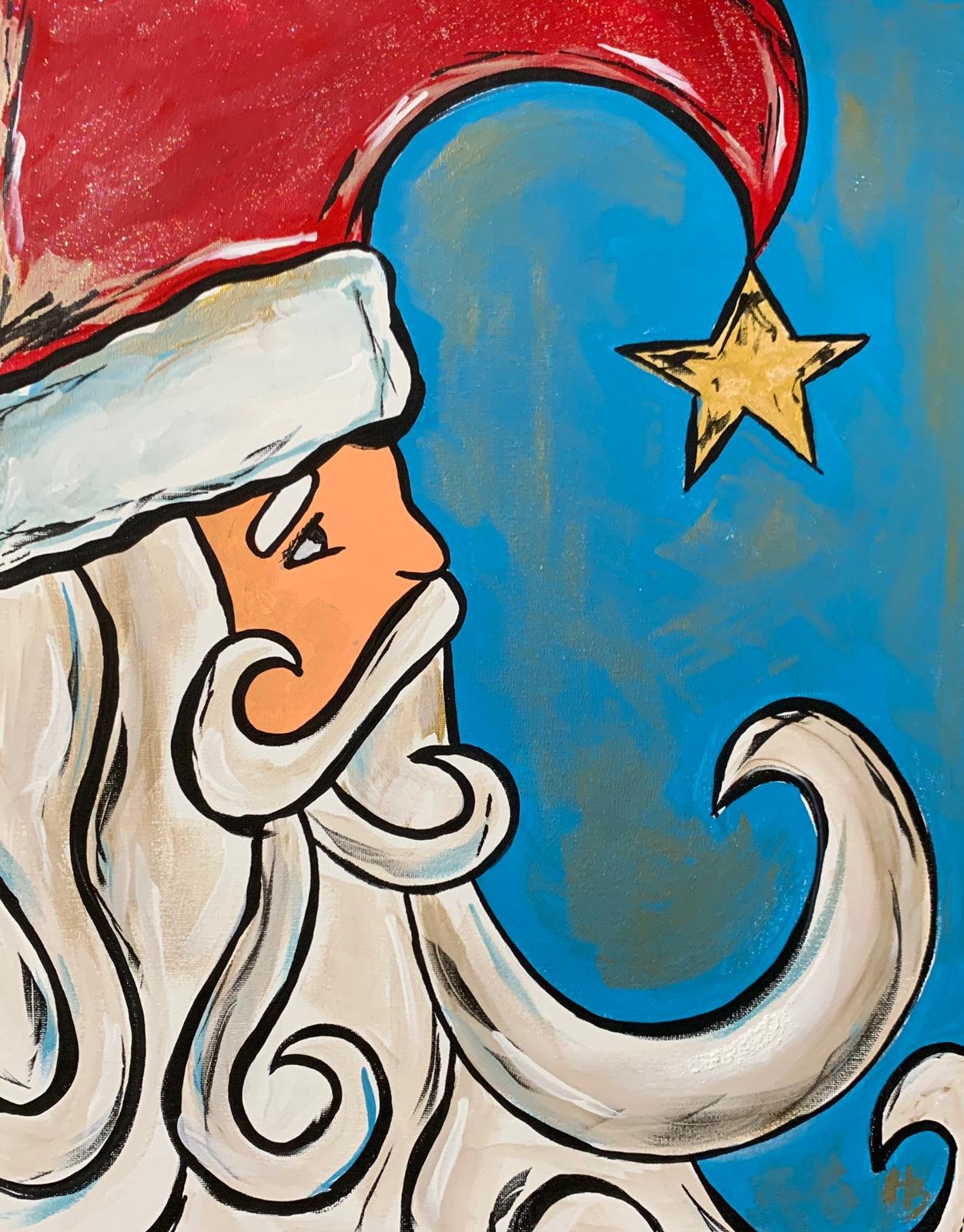 Vintage Santa Paint Kit - Complete Christmas Painting Set — PaintTopia