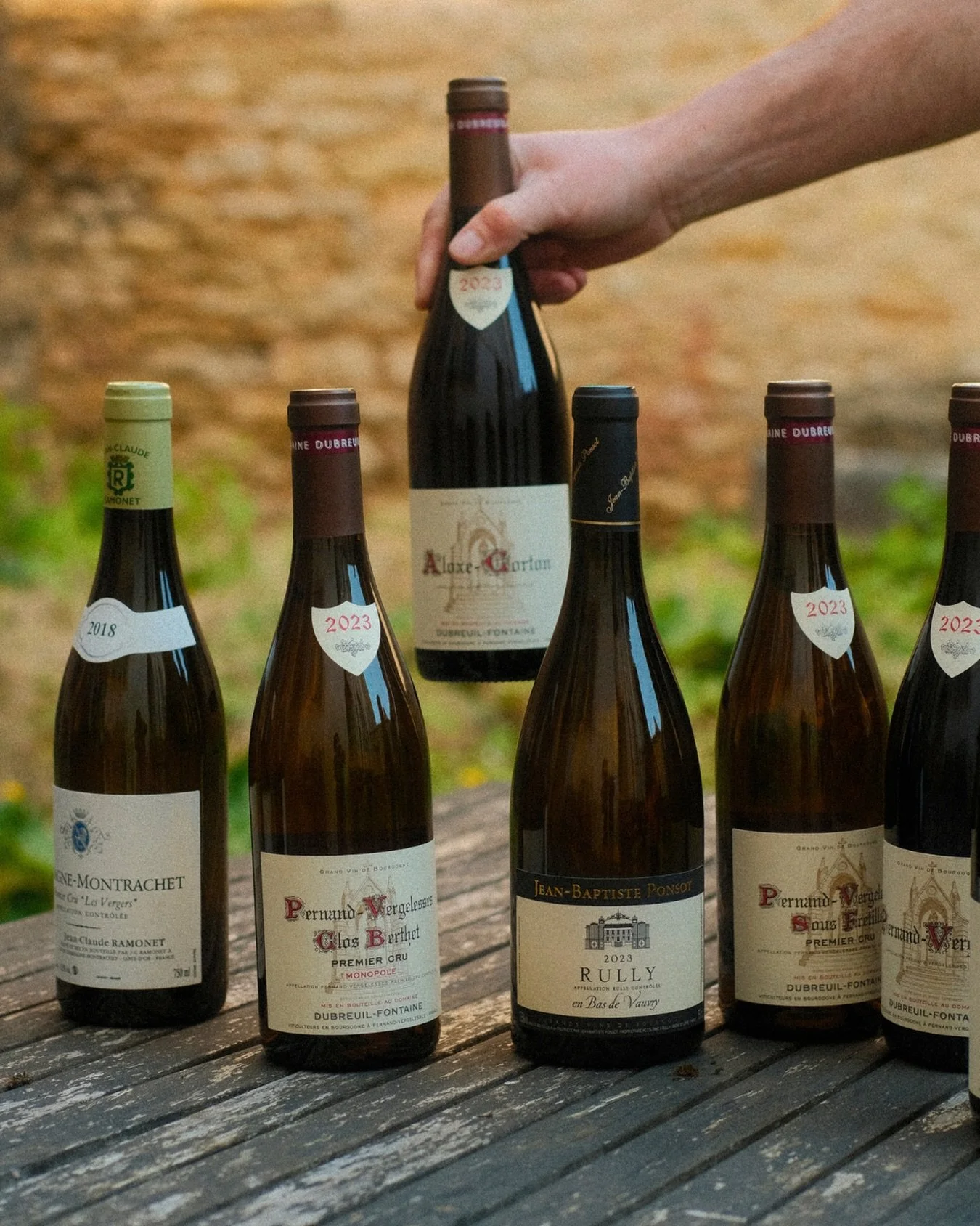 🍷 Une table, six bouteilles. 

Des appellations diff&eacute;rentes, des mill&eacute;simes vari&eacute;s mais un fil rouge : la Bourgogne dans tous ses &eacute;tats 🍇

▪️Chassagne-Montrachet Les Vergers 2018, Jean-Claude Ramonet
▪️Pernand-Vergelesse