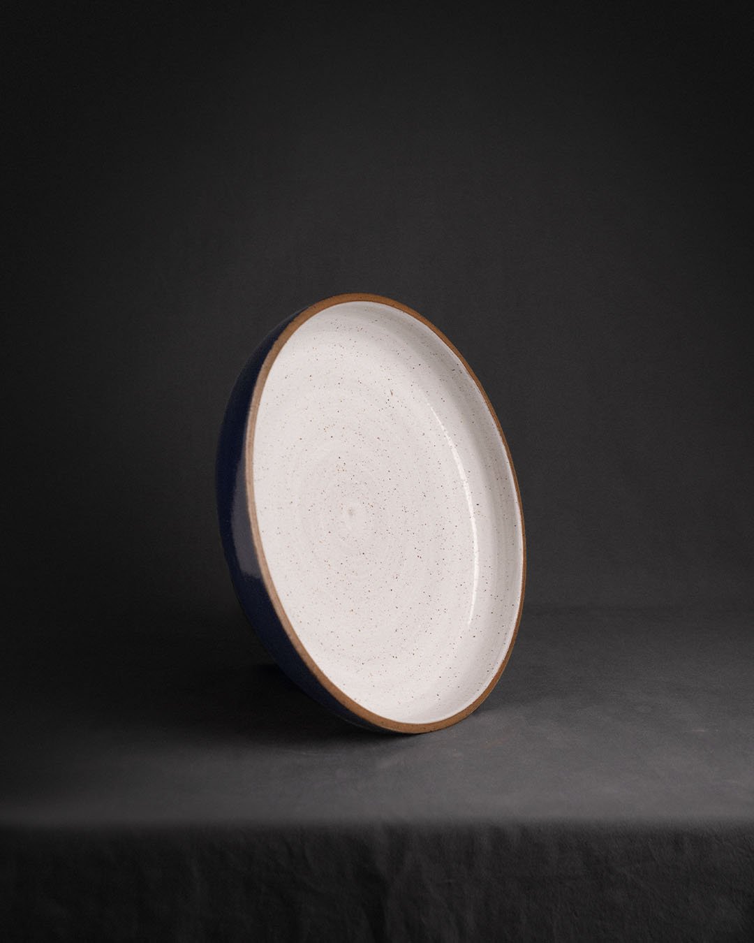 Large Navy Serving Bowl