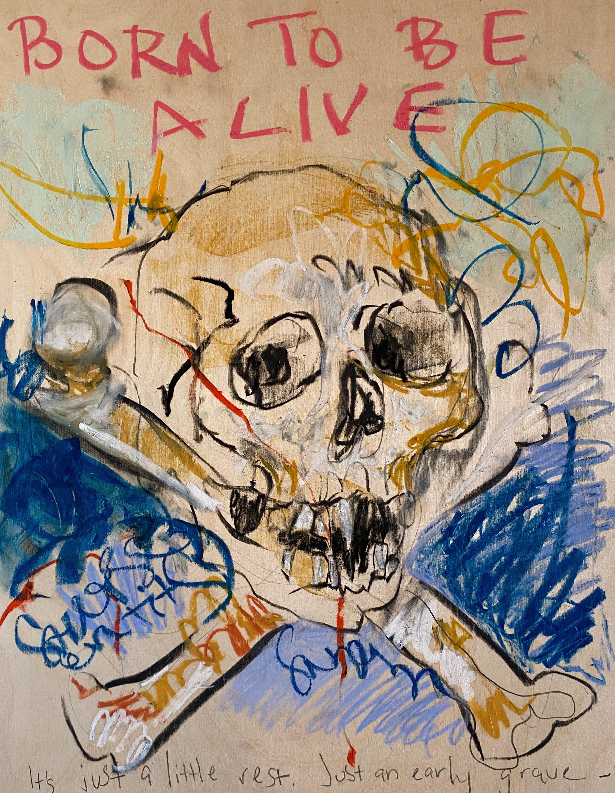 Skull Mixed Media
