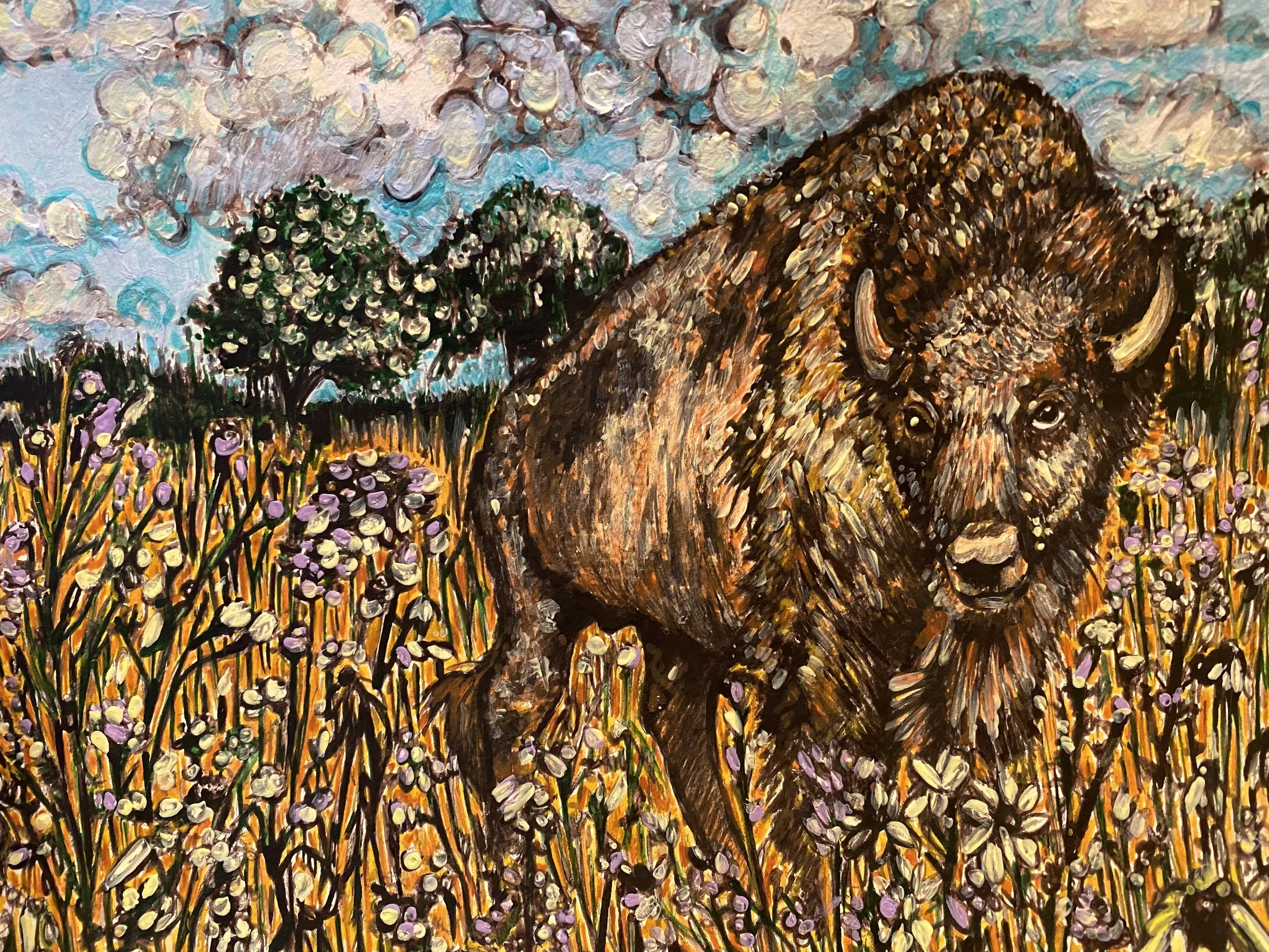 Buffalo On The Plains