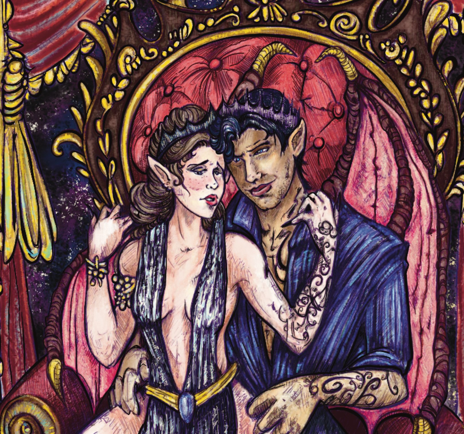 Rhys and Feyre Bookmark