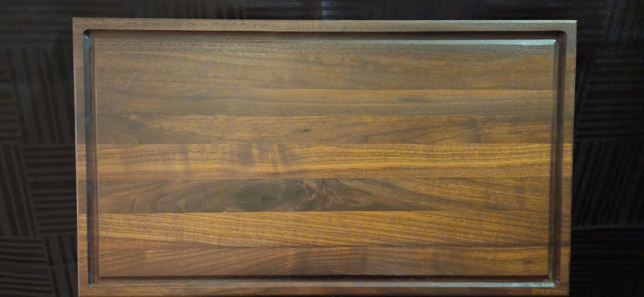 Handcrafted American Black Walnut Cutting Board – Rich Grain Premium Kitchen Board