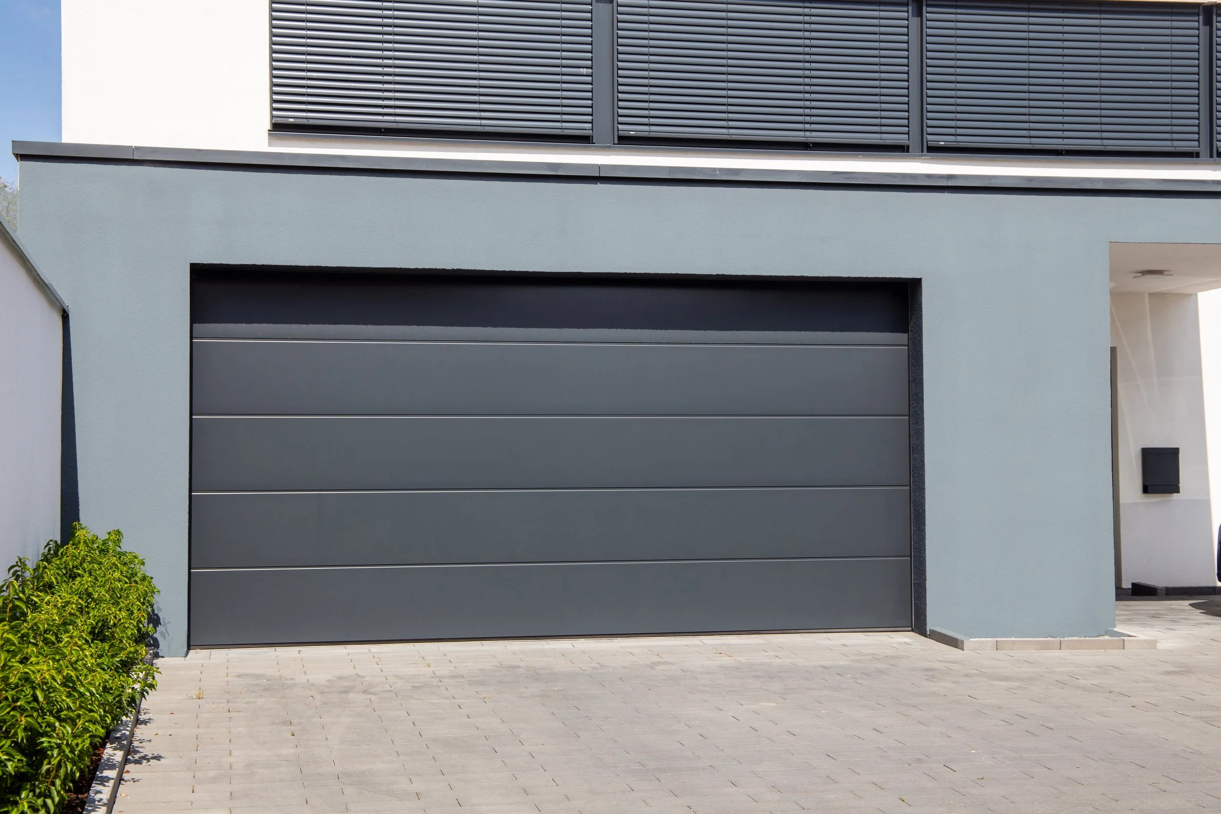 Grey Skyline Garage Door