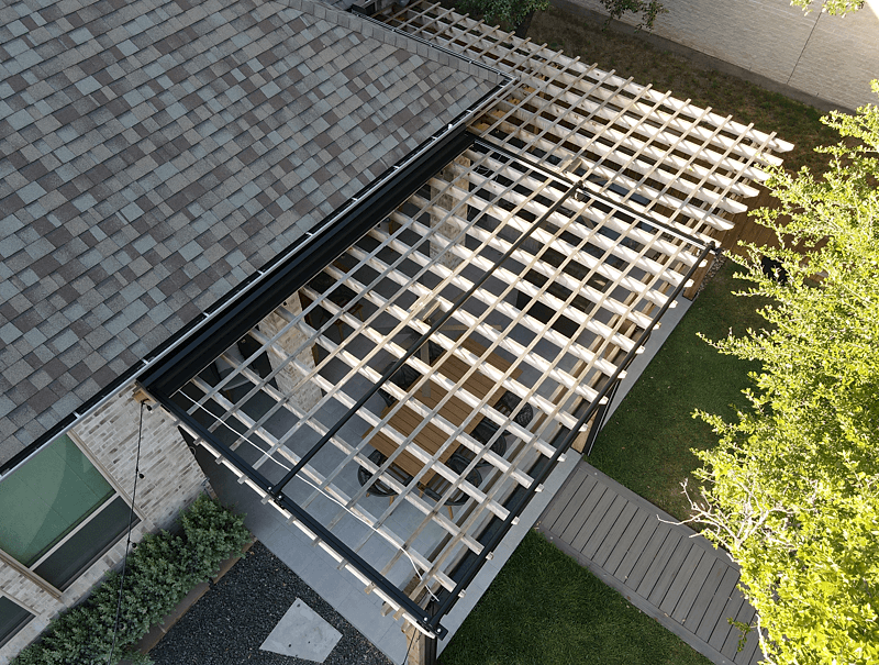 Custom tension shade in a solar screen