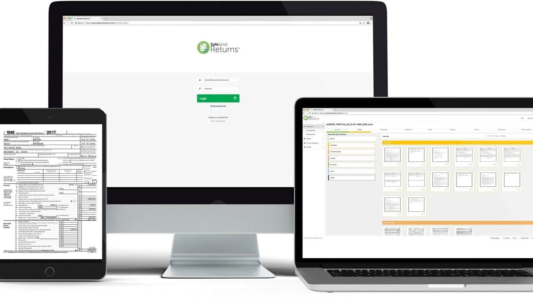 Introducing SafeSend Returns®, the only electronic system that automates the Assembly, Delivery, Tracking, and Receipt of Tax Returns.