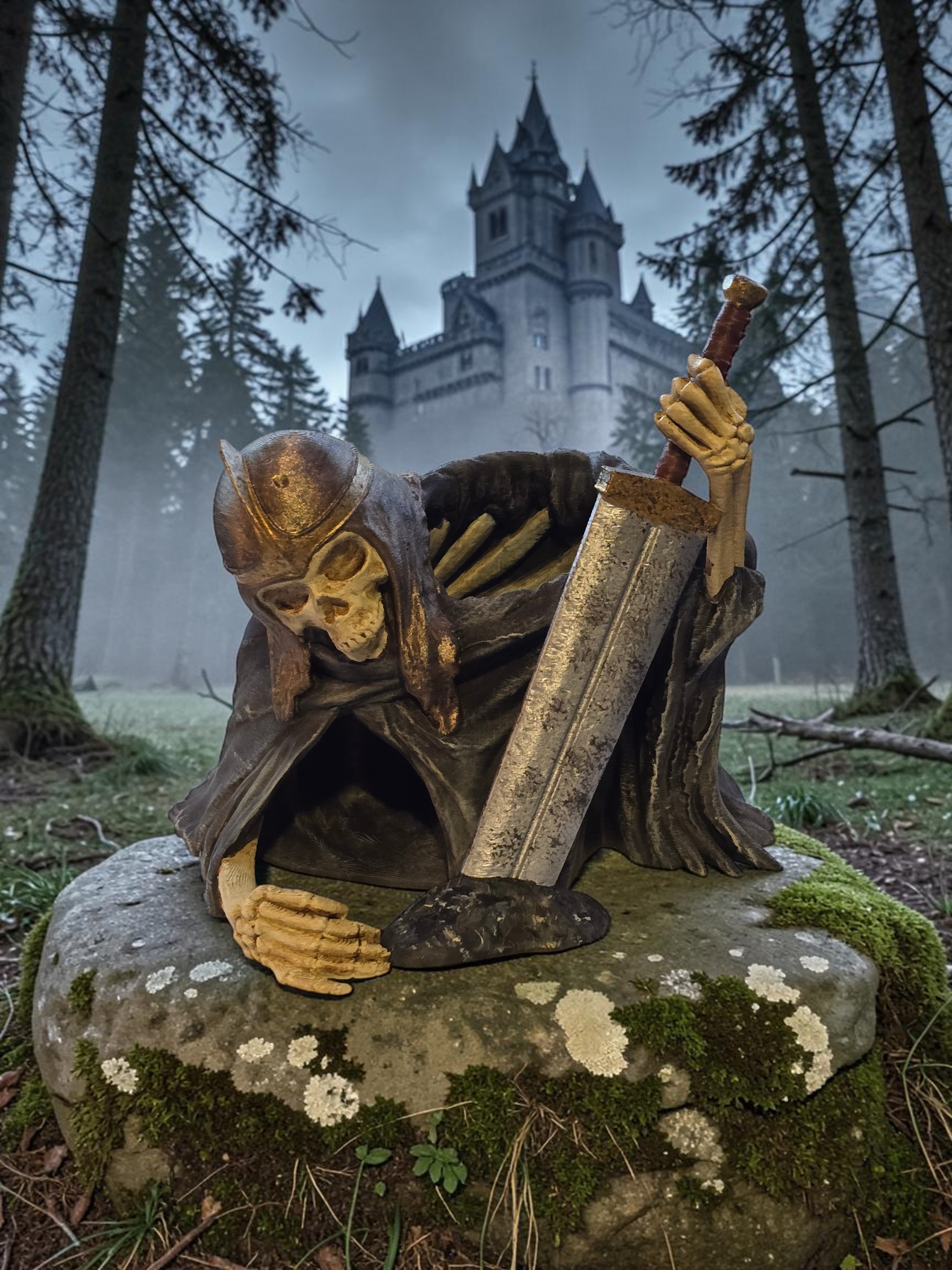 Knight Skeleton Dice Tower