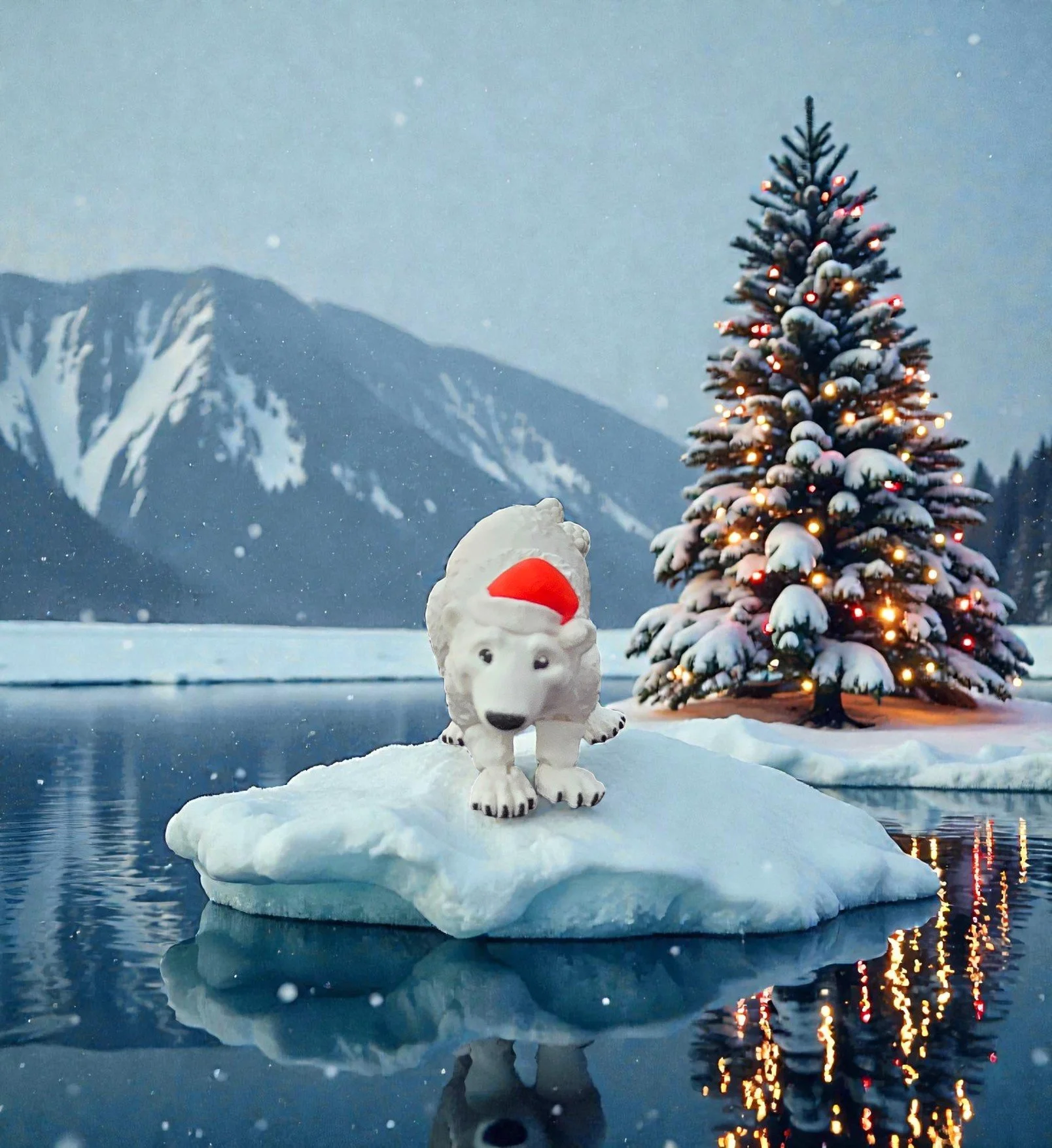 Christmas Polar Bear
