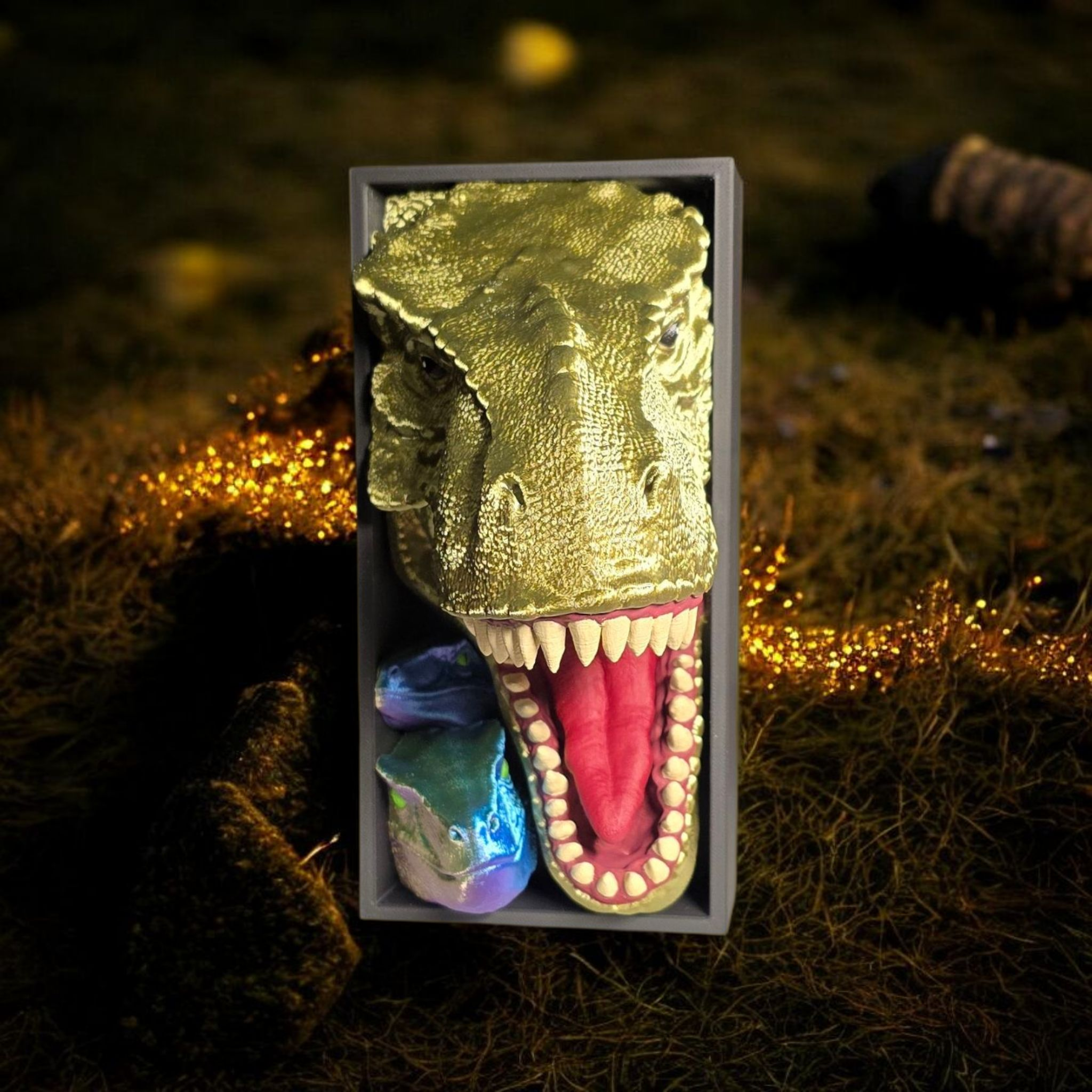 Prehistoric Velociraptor Book Nook