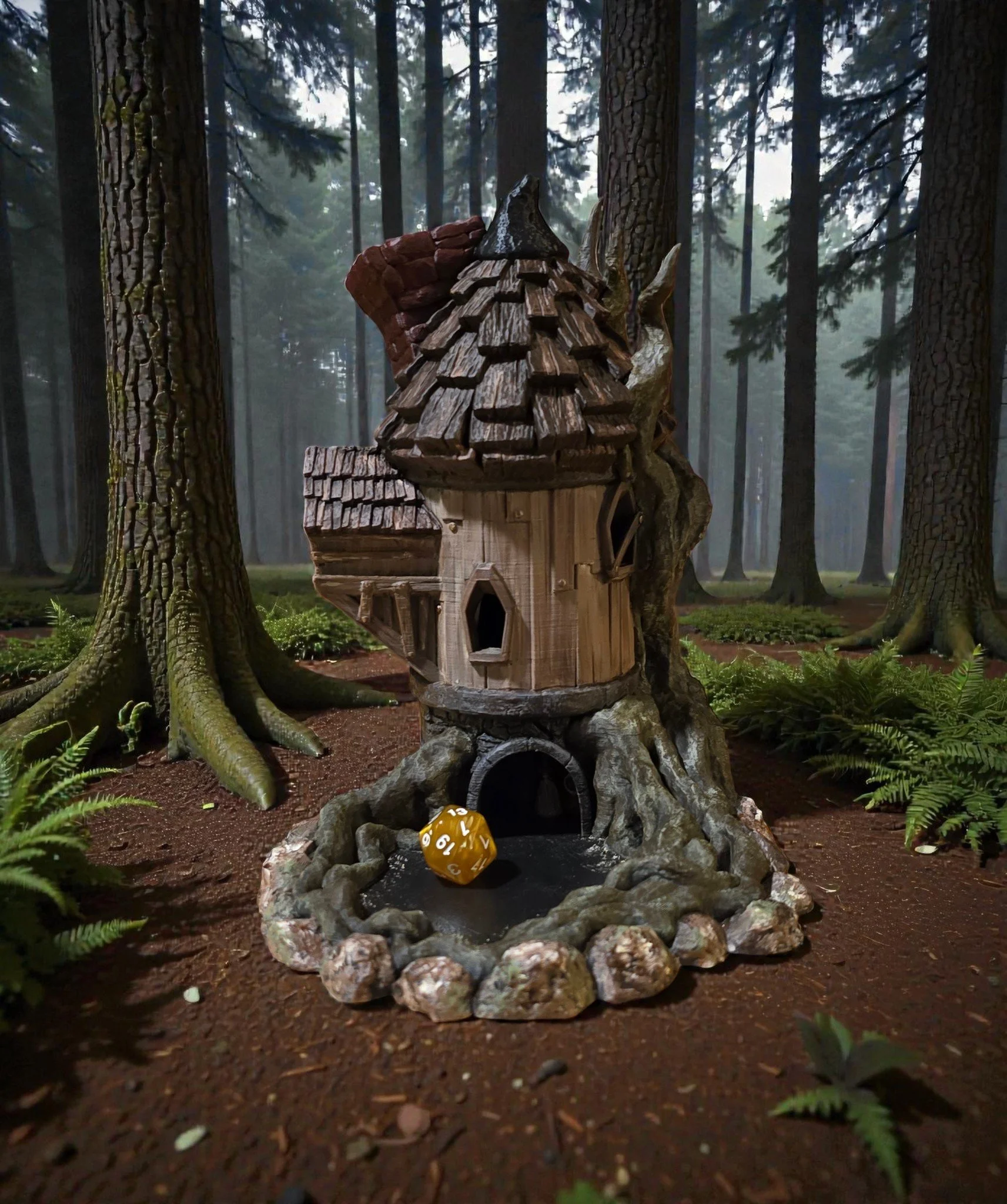 Witch's Cottage Dice Tower