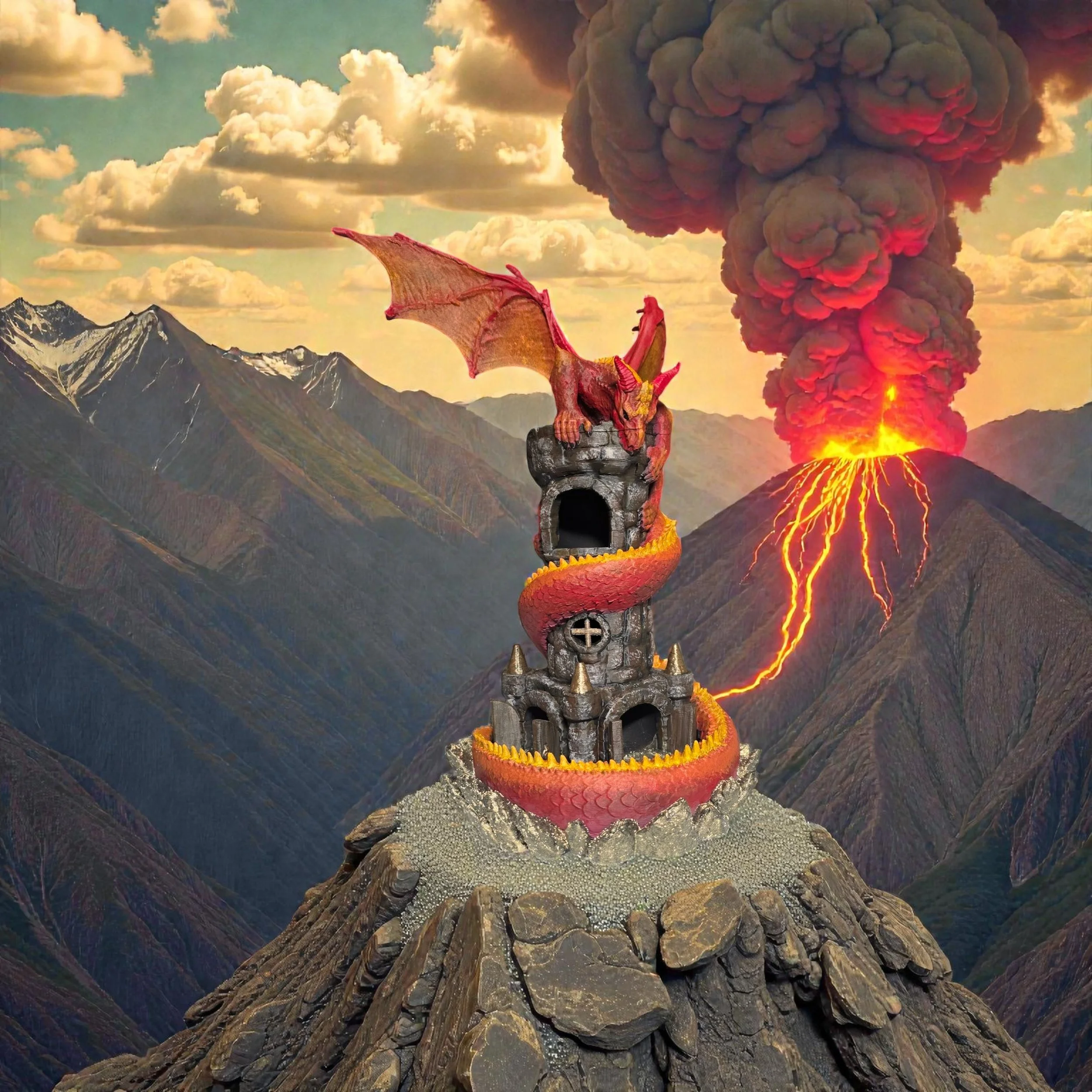 Winged Dragon on Castle Dice Tower