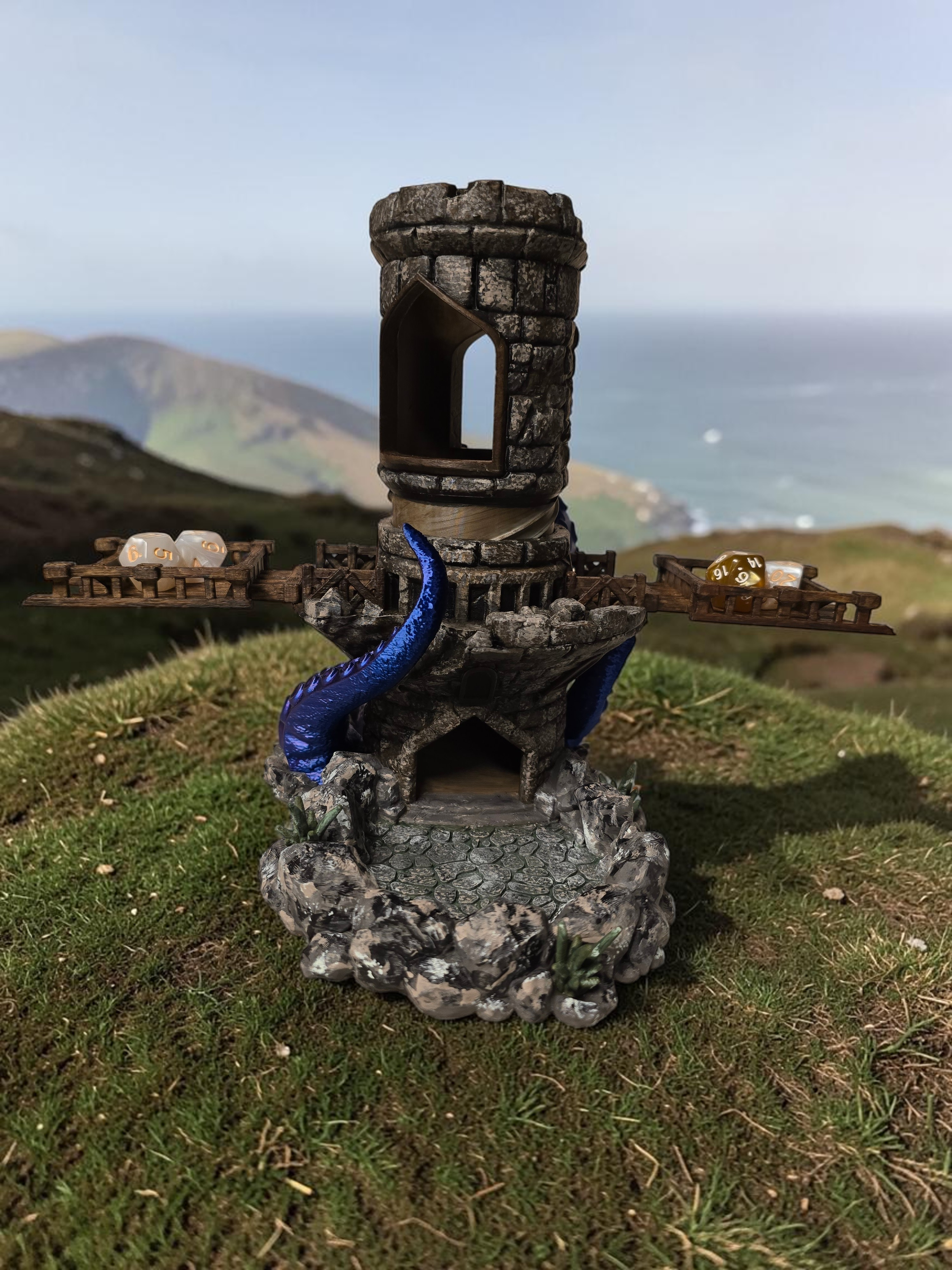 Castle Dice Tower with Drawbridge