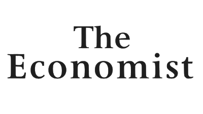 The logo of The Economist, with the publication's name in black text on a white background.