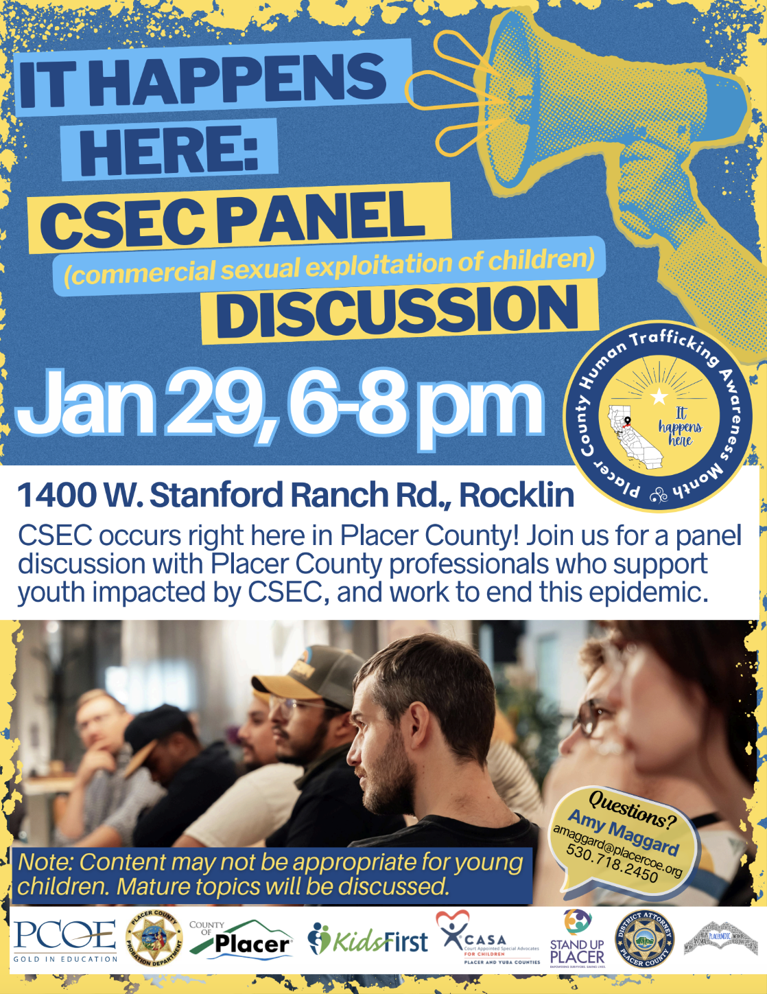 Trafficking in Our Backyard: A Panel Discussion with Local Experts