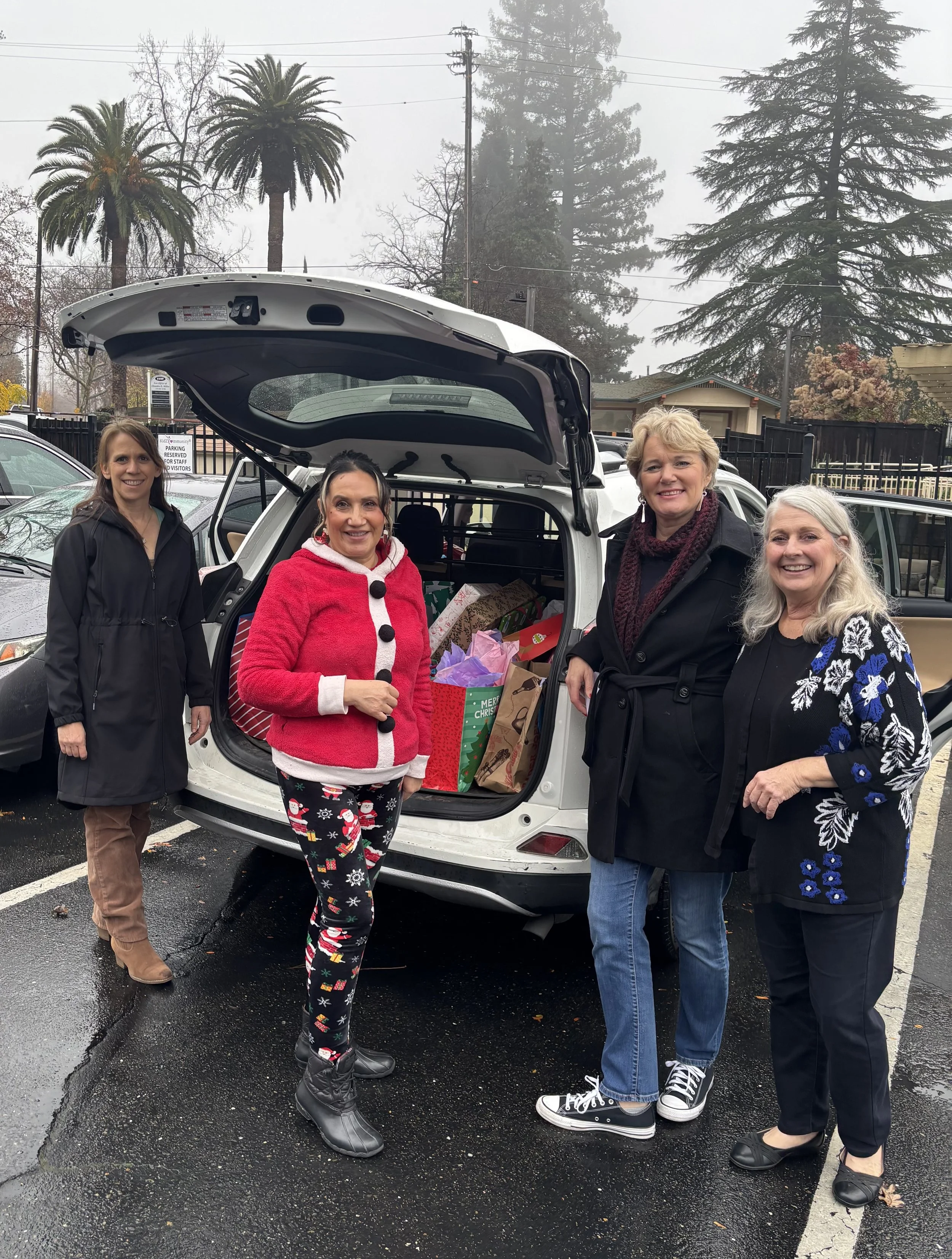 Getting ready to deliver Angel Gifts to members of the community that are in need.