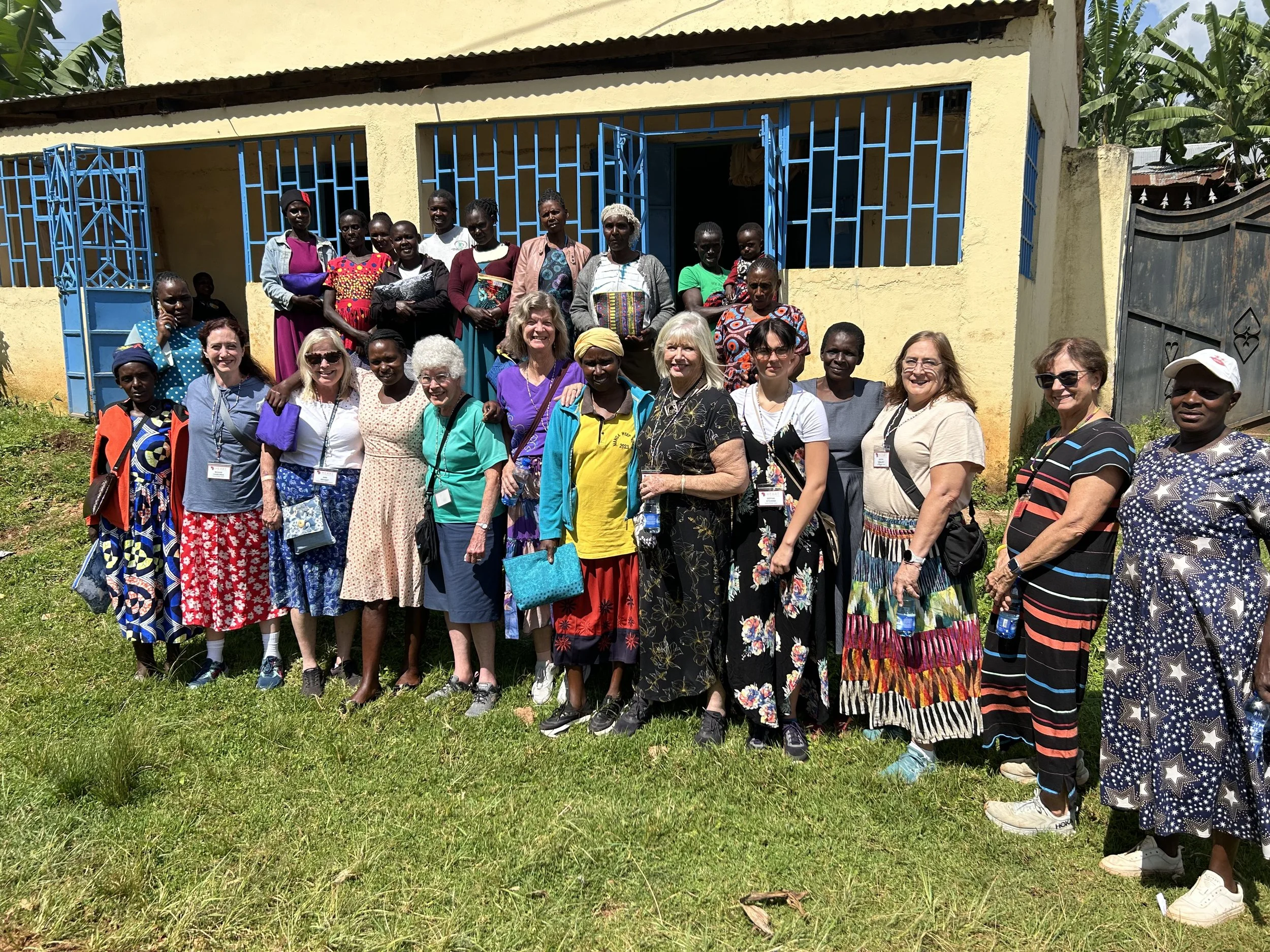 A recent visit to Kenya to help build a house and does training with women at Women's Economic Empowerment Programme (WEEP) centers.