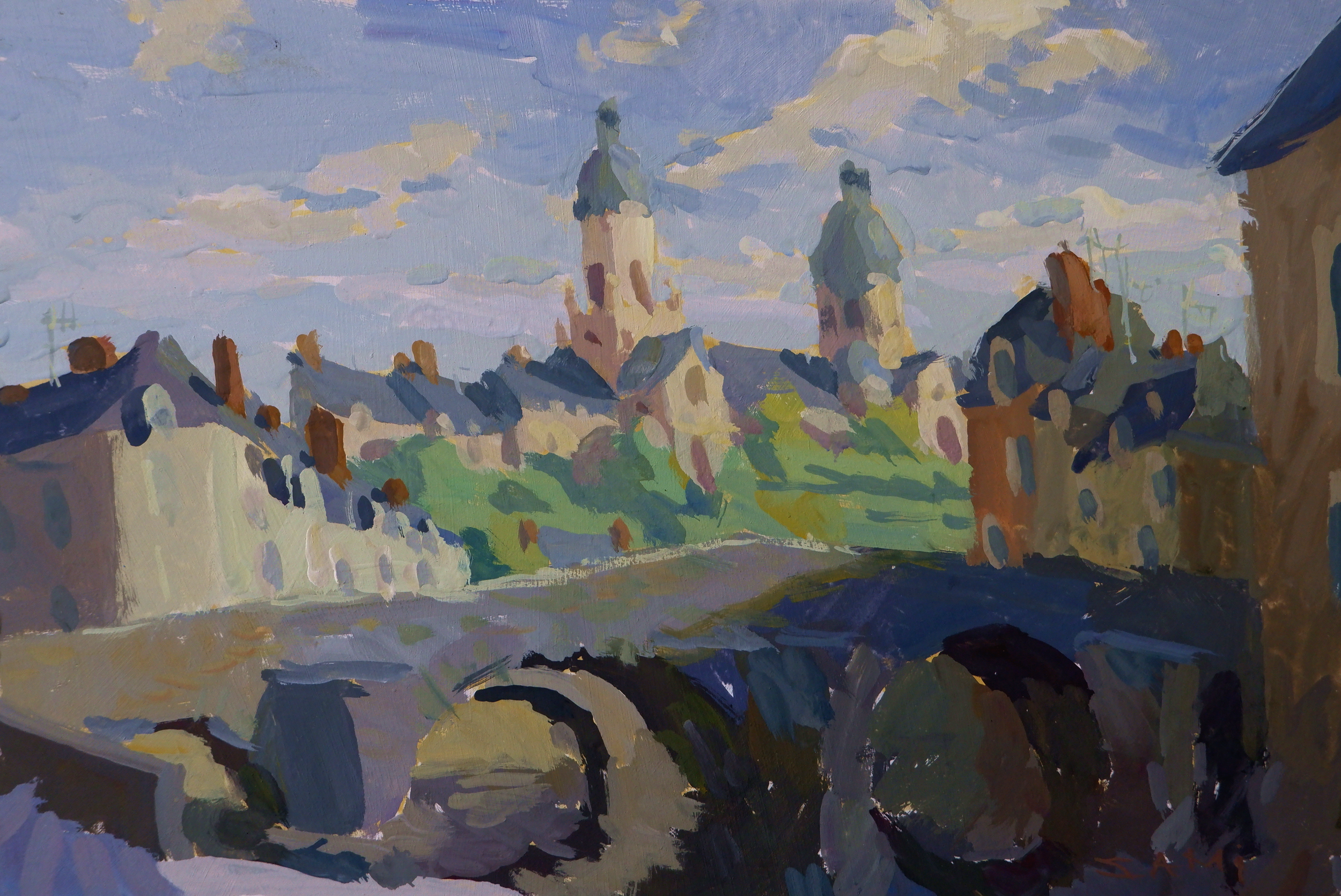 10h - Gouache sur bois - 20x30cm - 140€