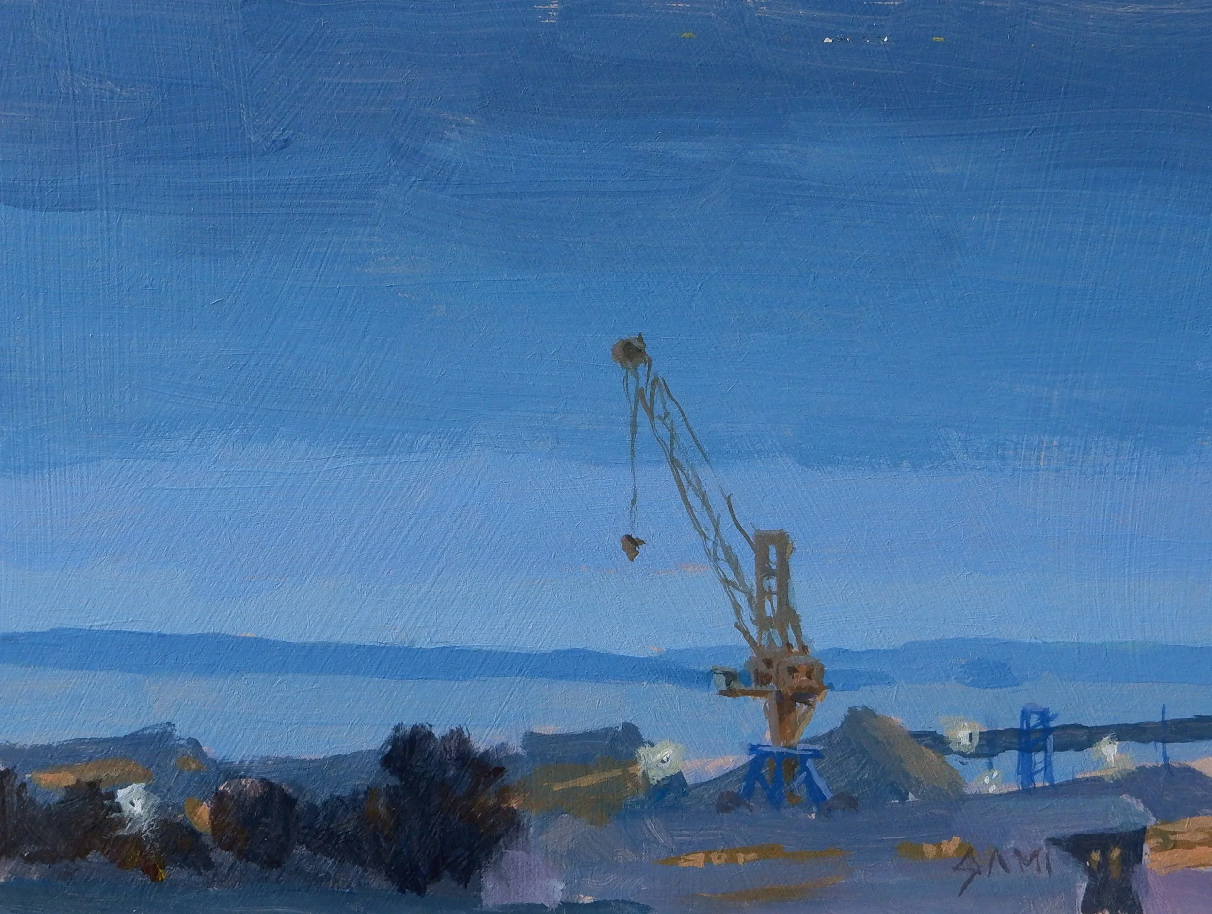 Vue depuis le Airbnb - 15x20cm - 70€