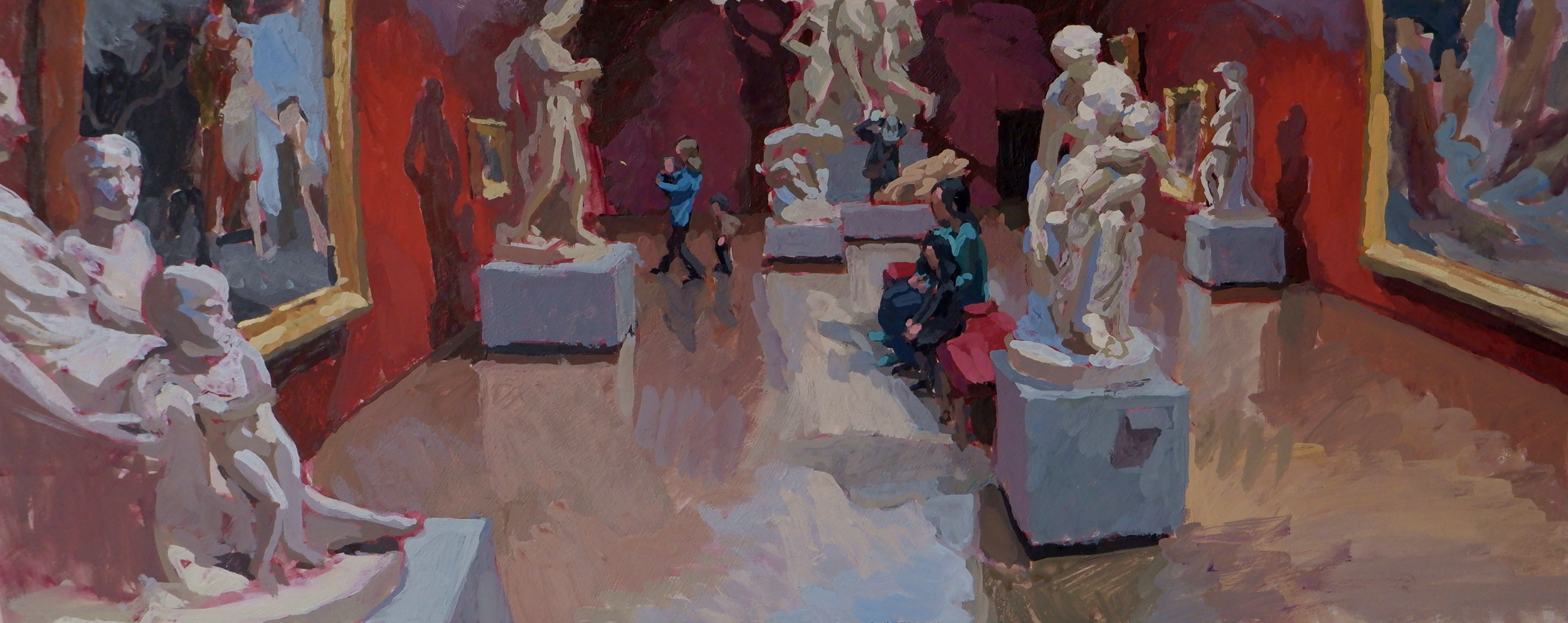 Musée des Beaux-Arts d'Angers 3 - Gouache sur bois - 20x50cm - 230€