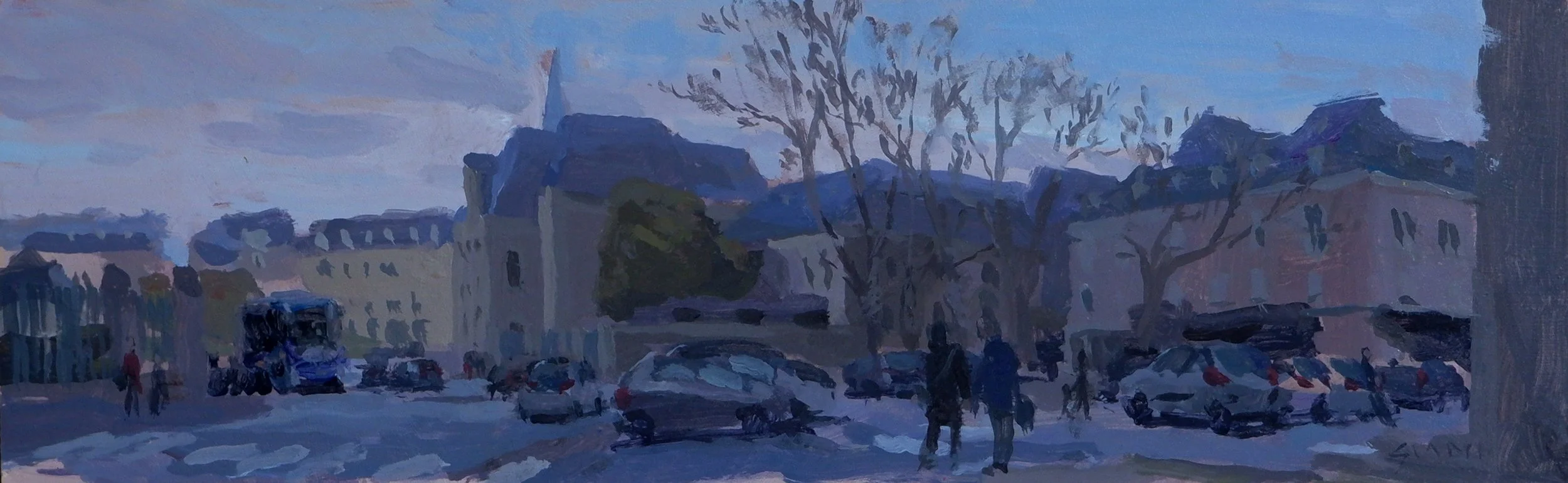 Place de l'académie - 13x30cm - 100€