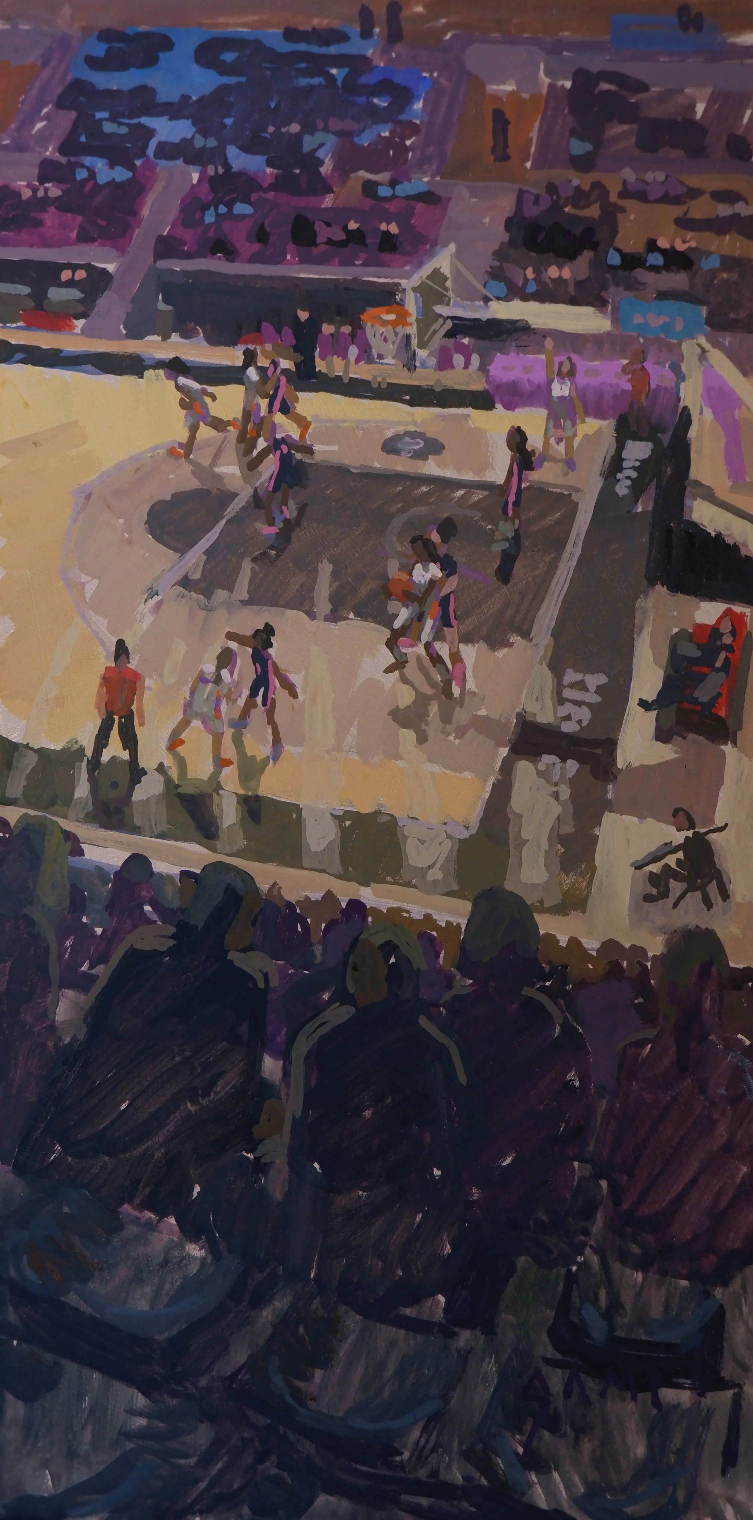 10/12/25 - UFAB 49 - Villeneuve d'Ascq 1 -gouache sur bois - 20*40cm - 180 €