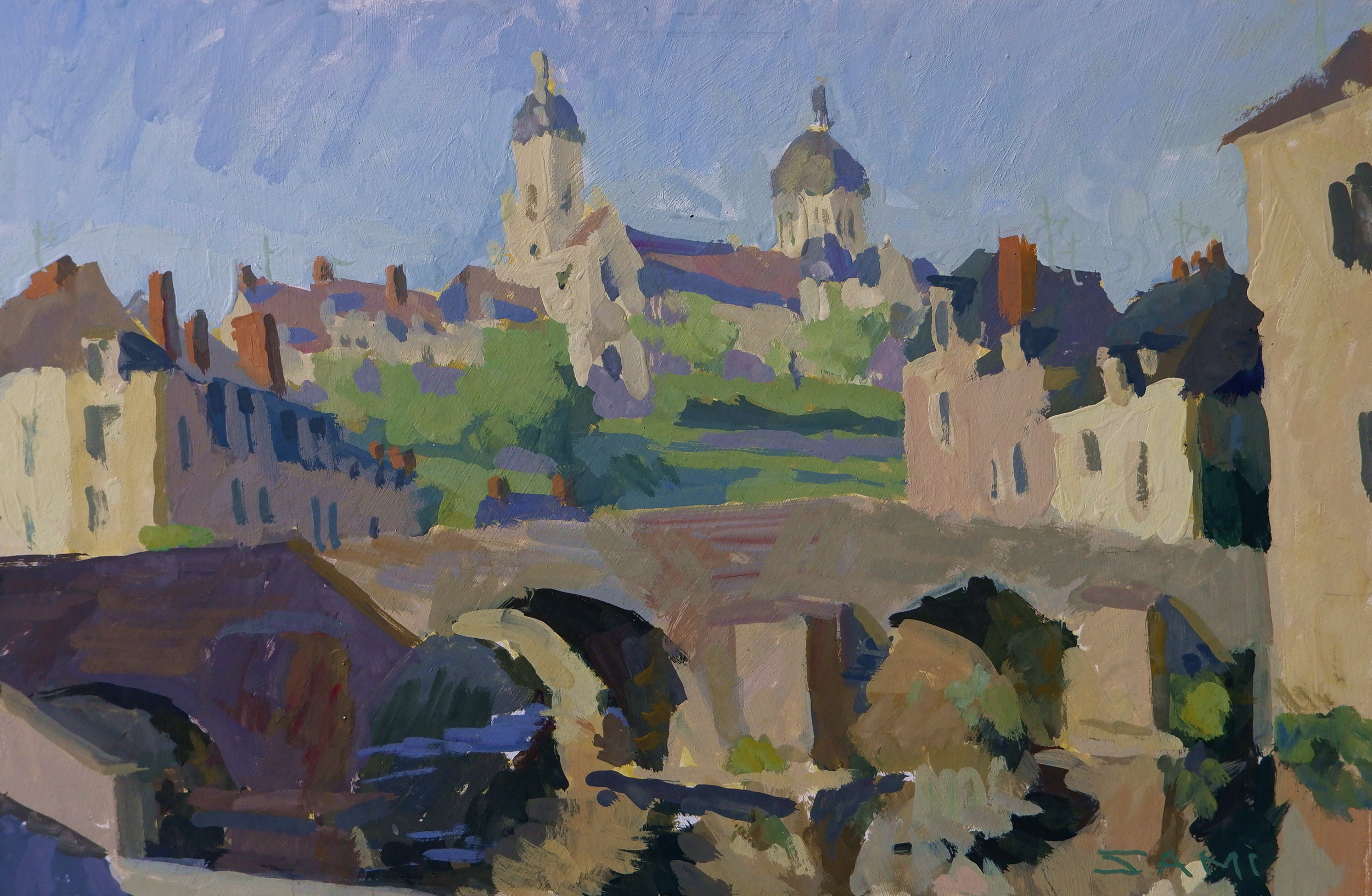 16h - Gouache sur bois - 20x30cm - 140€