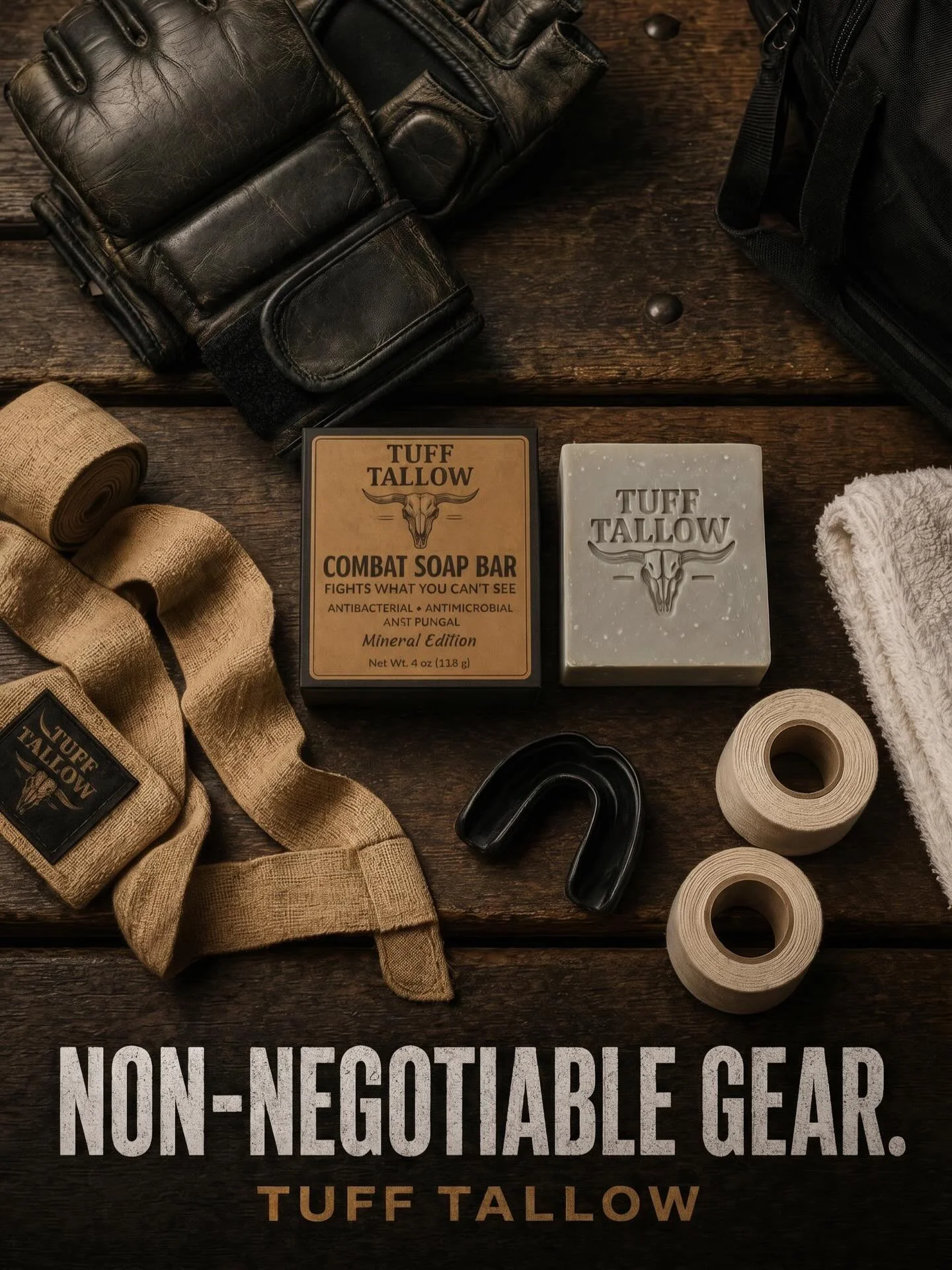 🥊 NON-NEGOTIABLE GEAR.

You don't forget your gloves. You don't forget your mouthguard. You don't forget your wraps.

So why are you forgetting the one thing that protects you AFTER you leave the mat?

Mat burns. Staph. Ringworm. Impetigo. They don'