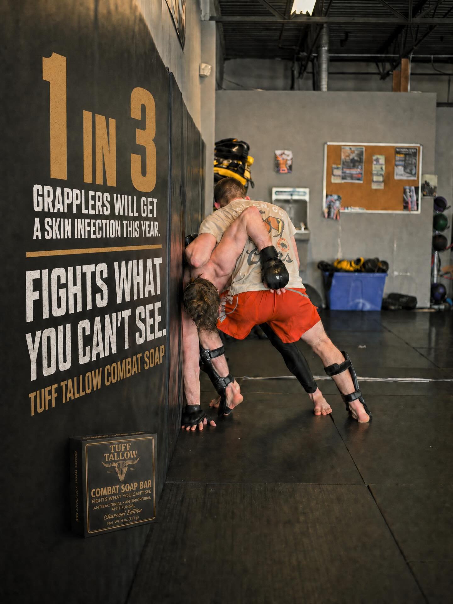 1 IN 3 GRAPPLERS WILL GET A SKIN INFECTION THIS YEAR. 🦠

Staph. Ringworm. Impetigo. MRSA.

It doesn't care how good you are. It doesn't care how clean your gym is. Every clinch, every roll, every drill &mdash; you're trading skin with everyone who c