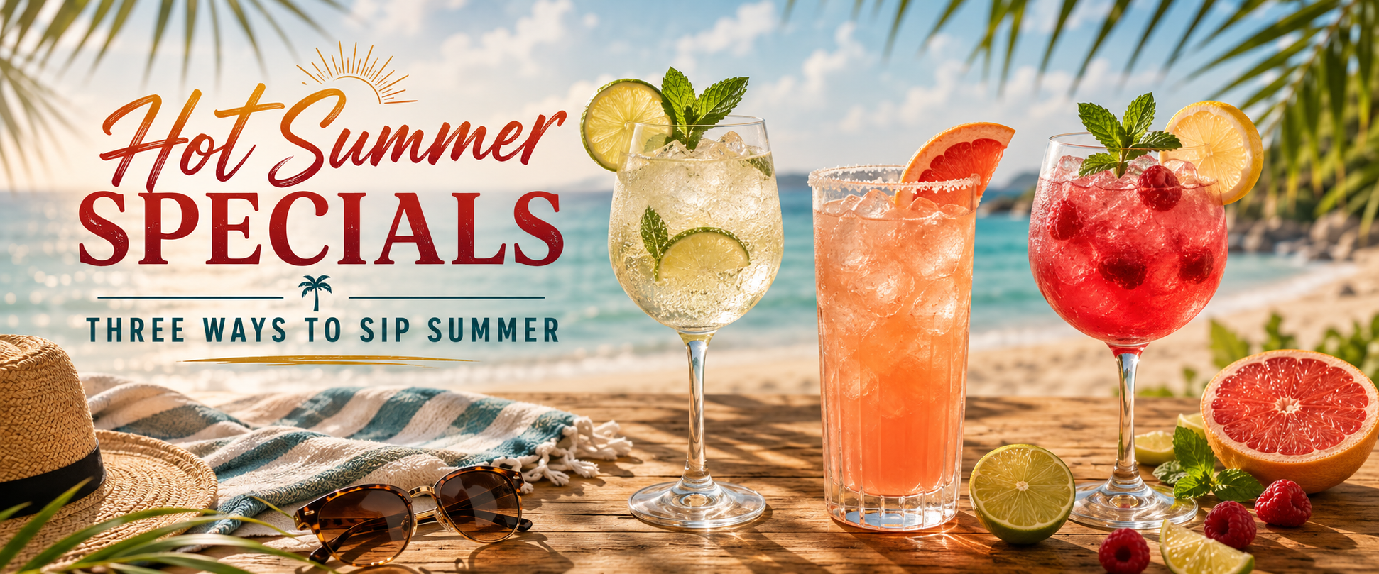 Hot Summer Specials: Three Ways to Sip Summer