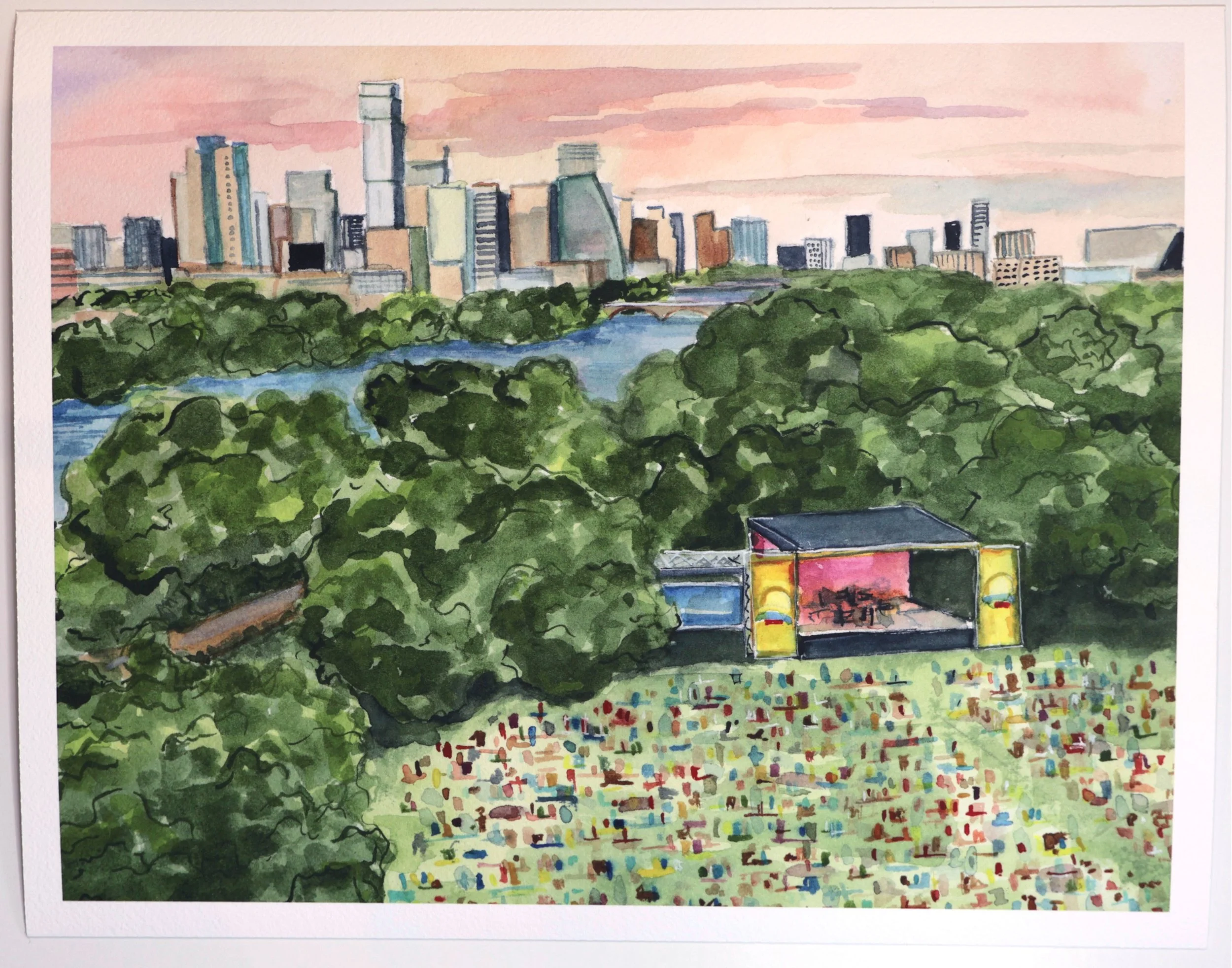Zilker Festical Print