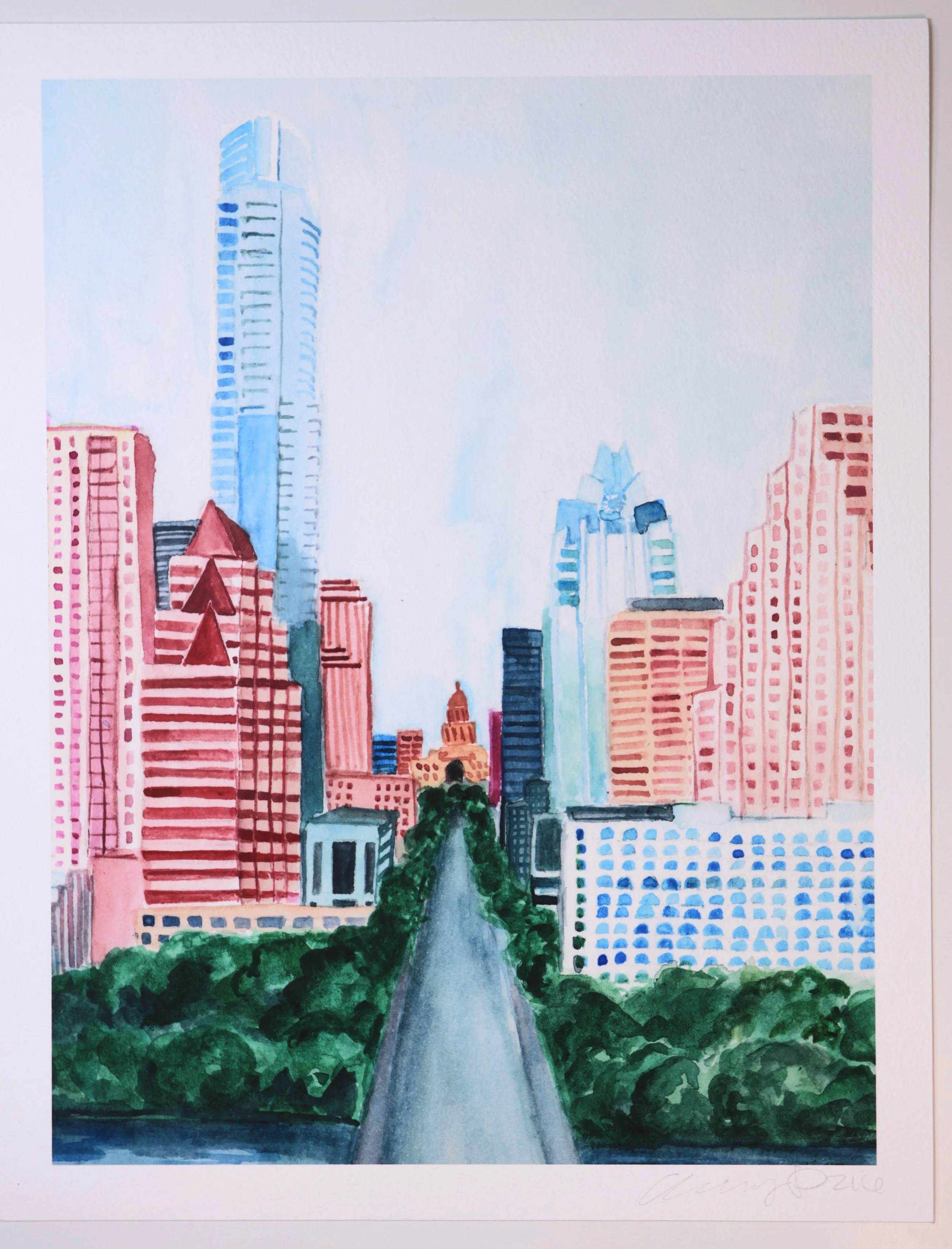 South Congress Skyline Print