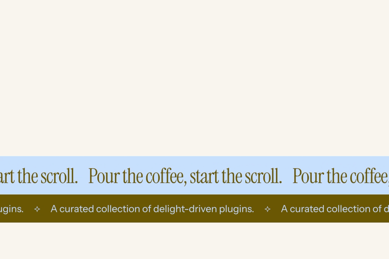 Double Scrolling Marquee