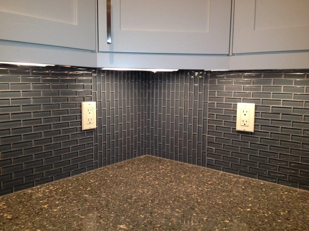 Glass Mosaic Kitchen Backsplash