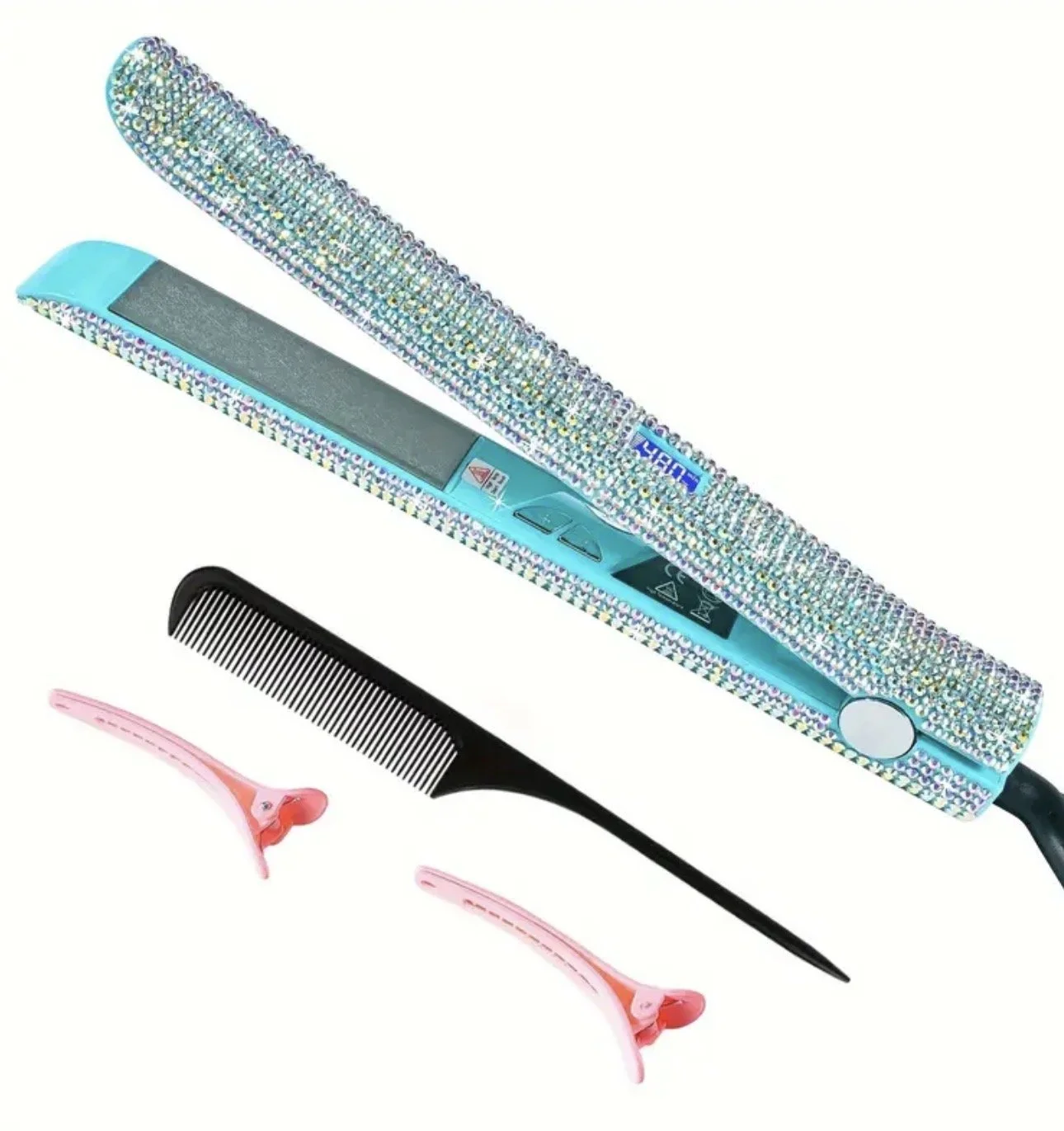 Rhinestone Bedazzled Hair Straightener - Different Colors! - PREORDER