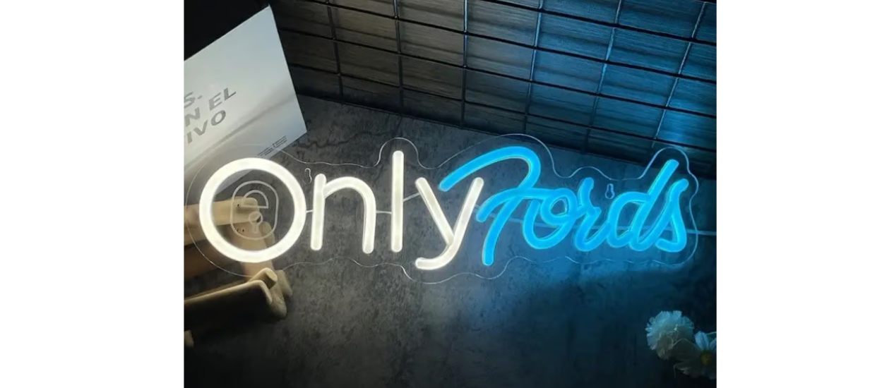 Only Fords Neon Light Sign