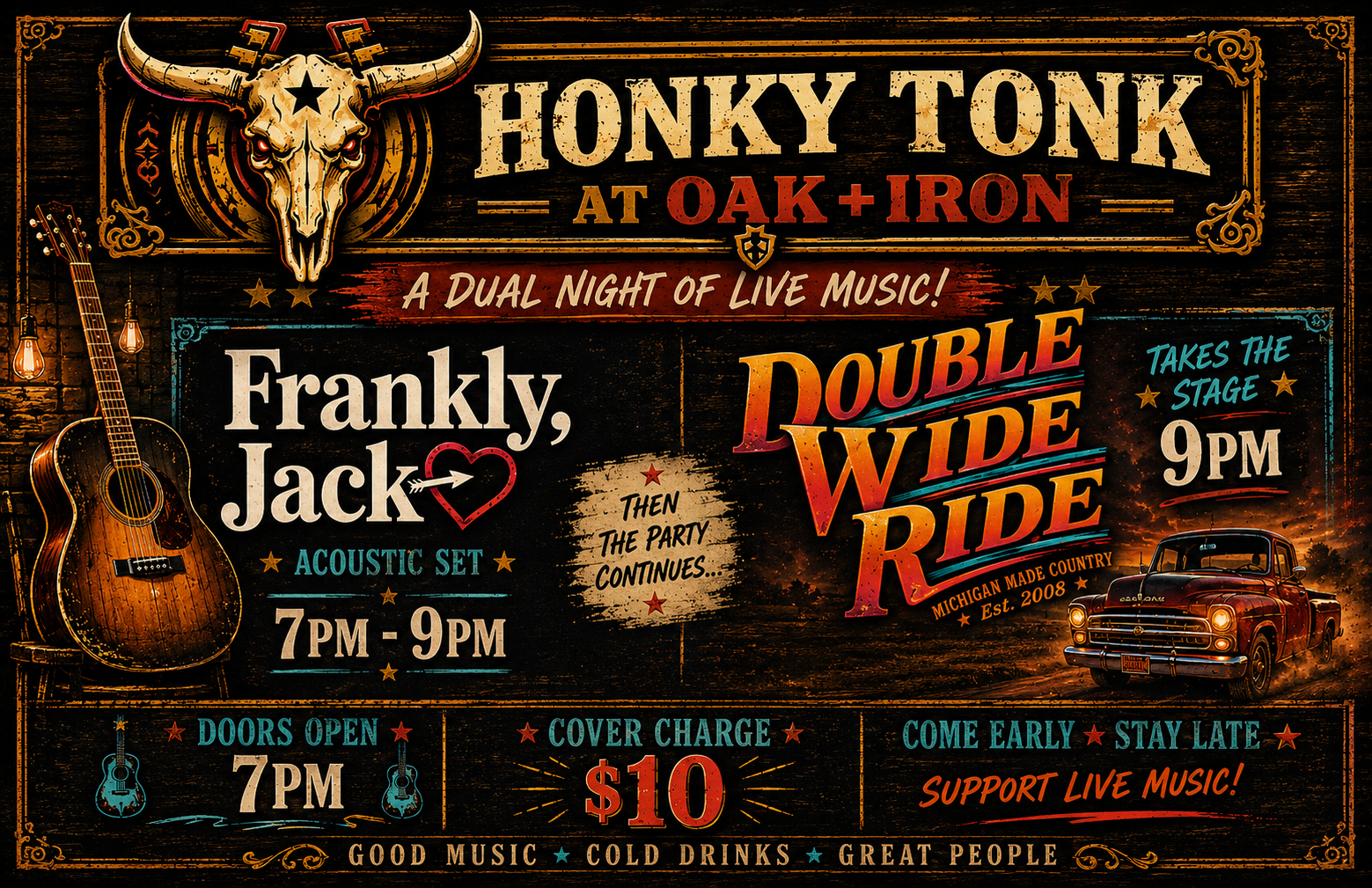 Frankly Jack Acoustic + Double Wide Ride