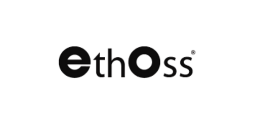 The logo for Ethoss, with black text on a dark background.