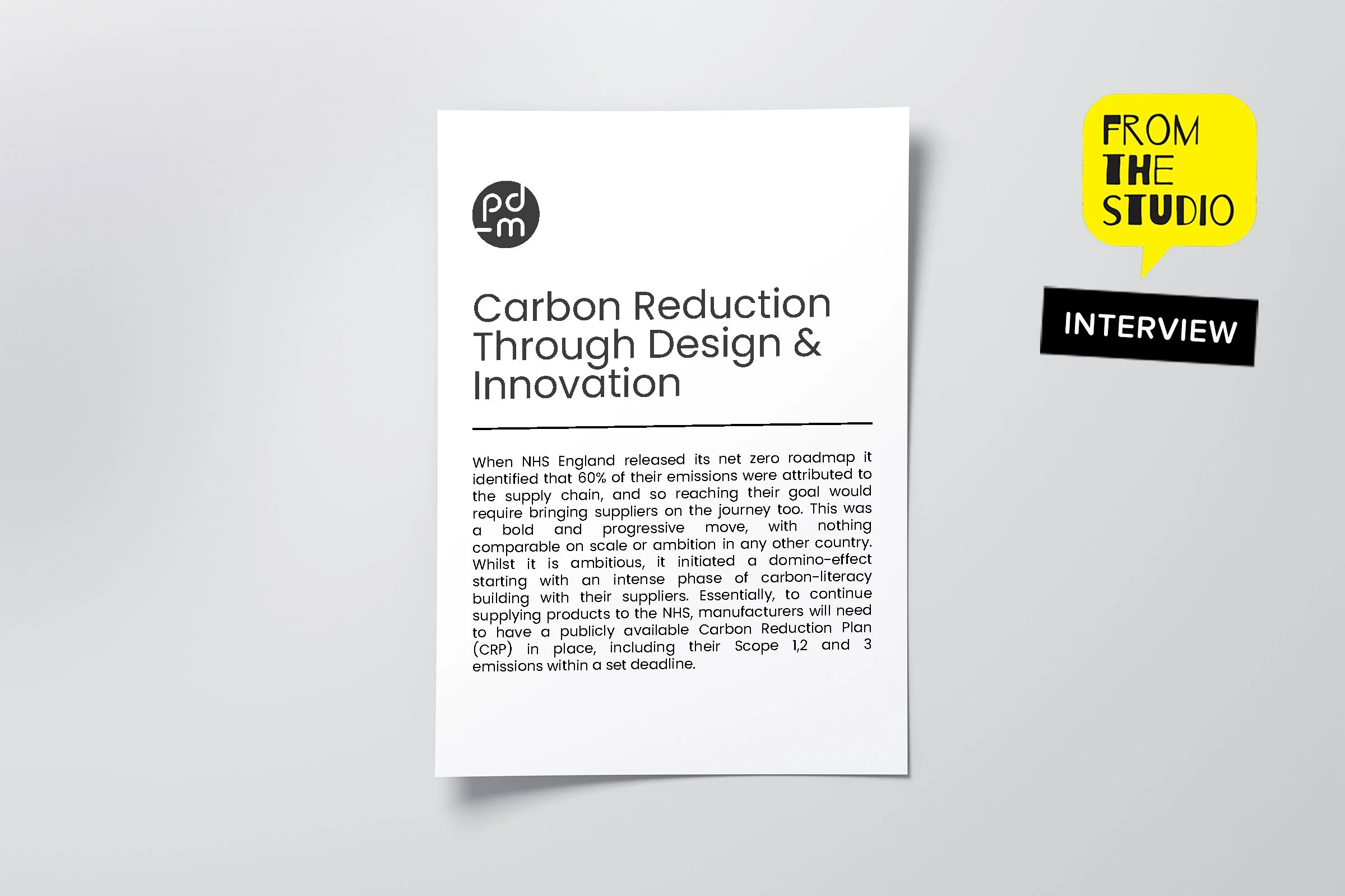 Carbon Reduction Through Design &amp; Innovation