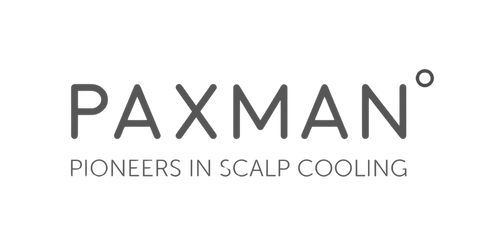 PAXMAN logo with the tagline "Pioneers in Scalp Cooling"