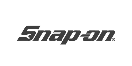 Black Snap-on logo with a stylized text.
