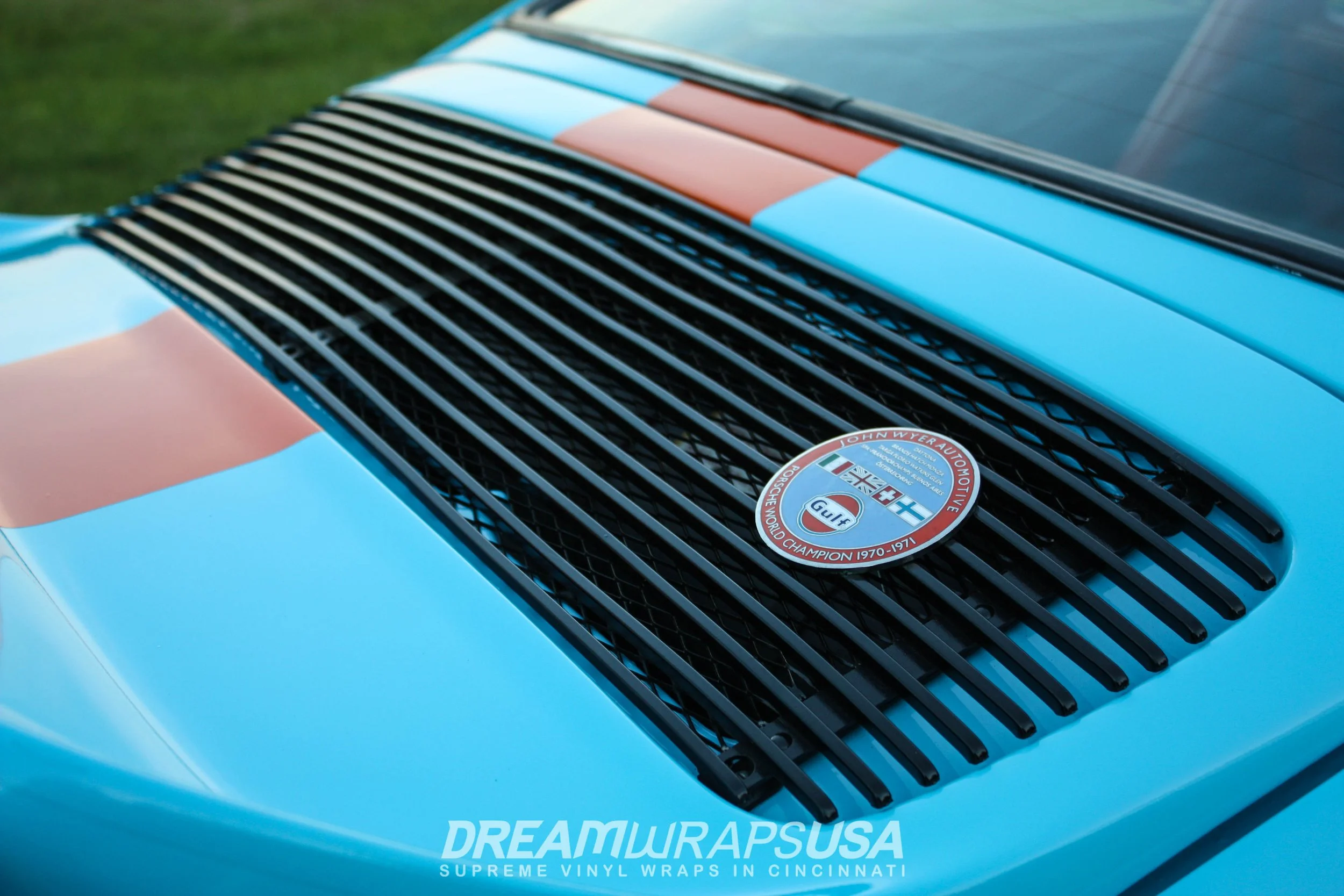 DreamWrapsUSA - Sky Blue Porsche - Rear Hood Detail.jpg