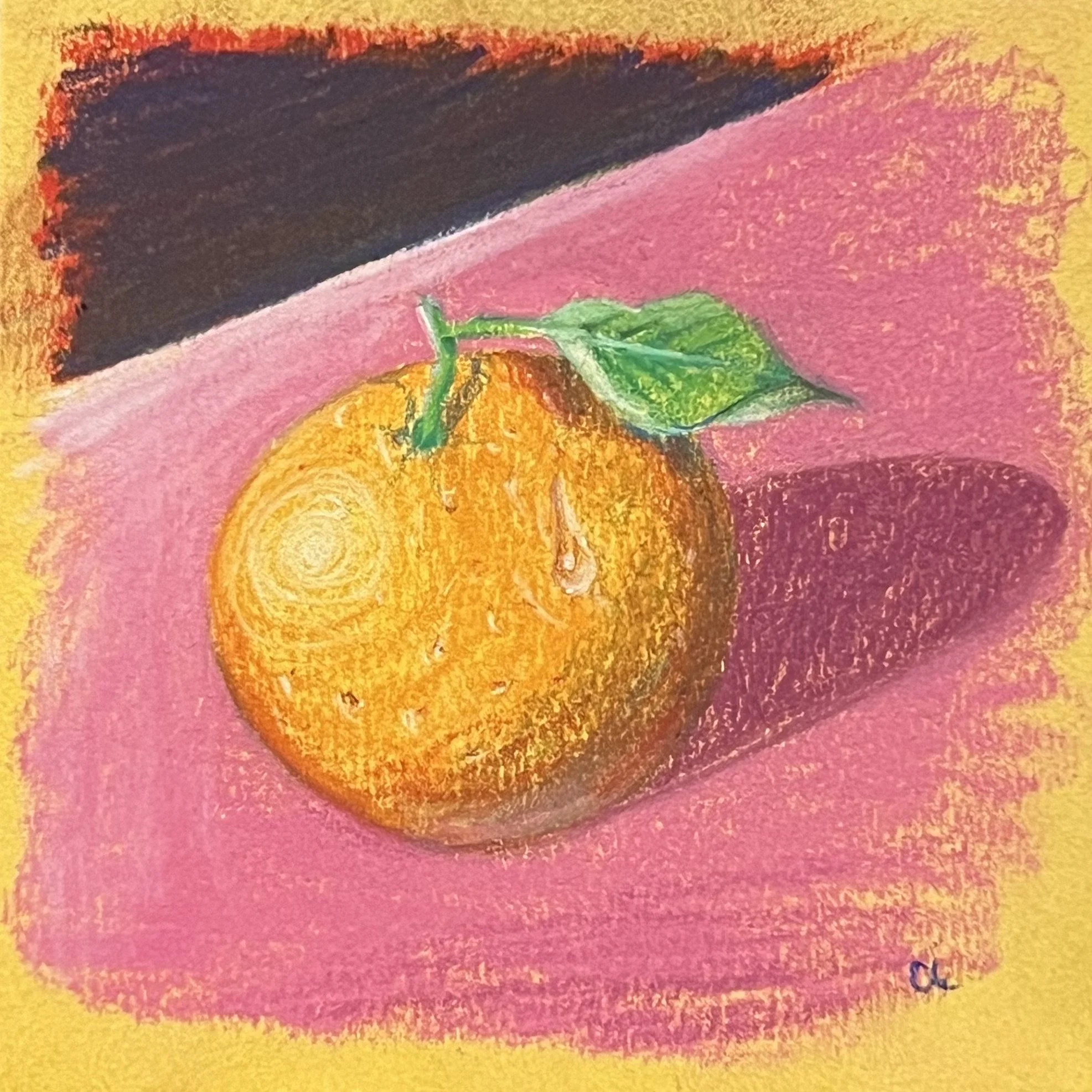 Orange, Pastels, 2023